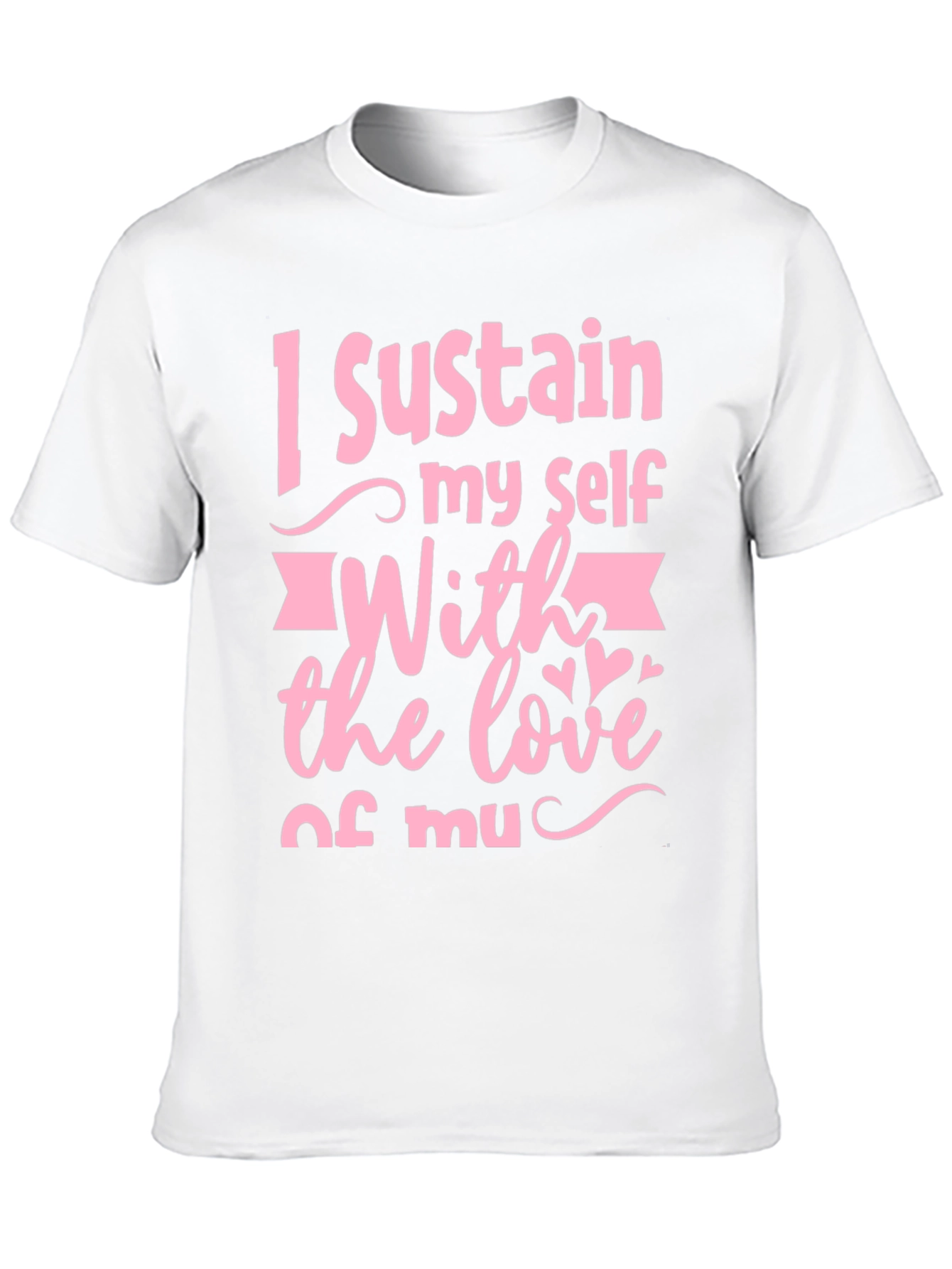 Black I Sustain Myself With Love Graphic Tee view 10