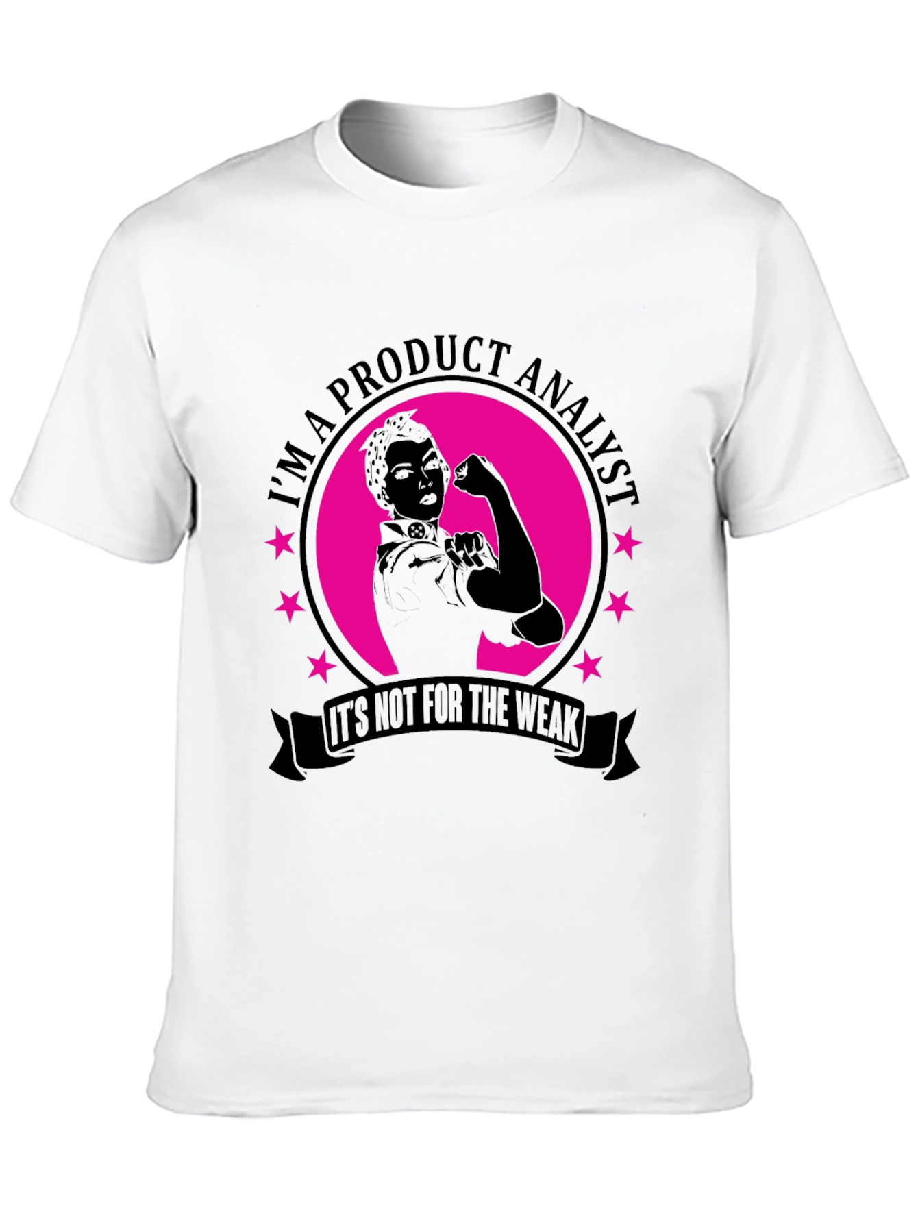 Black Product Analyst T-Shirt - Strong Women Design view 10