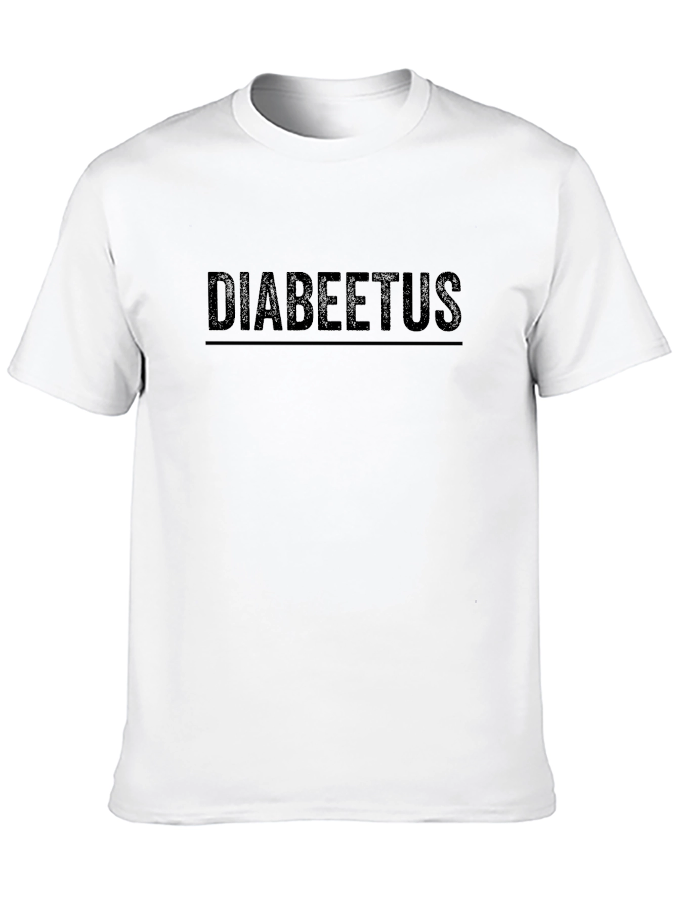 Black Diabeetus Black Graphic Tee - Funny Statement Shirt view 10