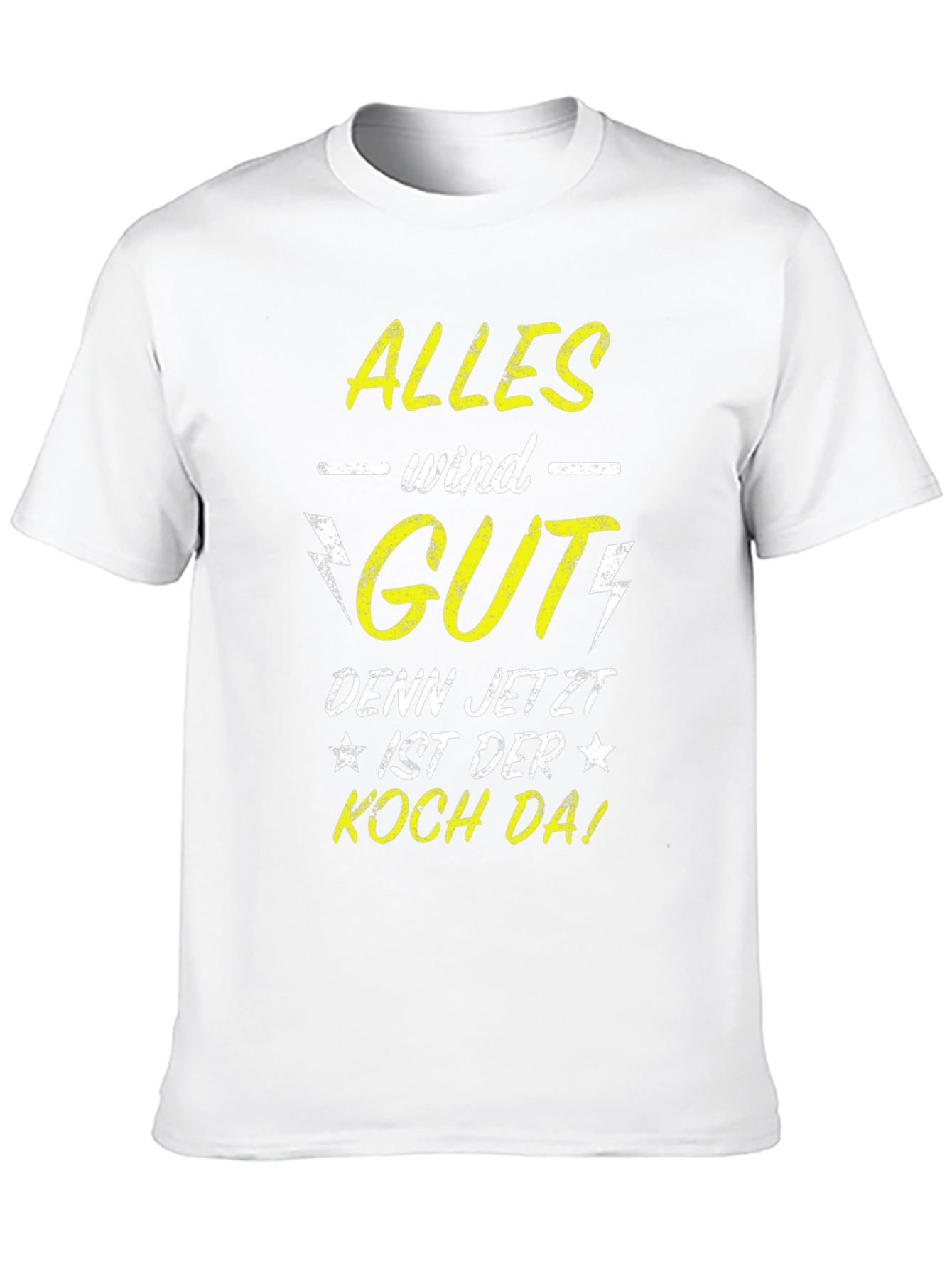 Black Alles Wird Gut T-Shirt - German Chef Humor Tee view 10