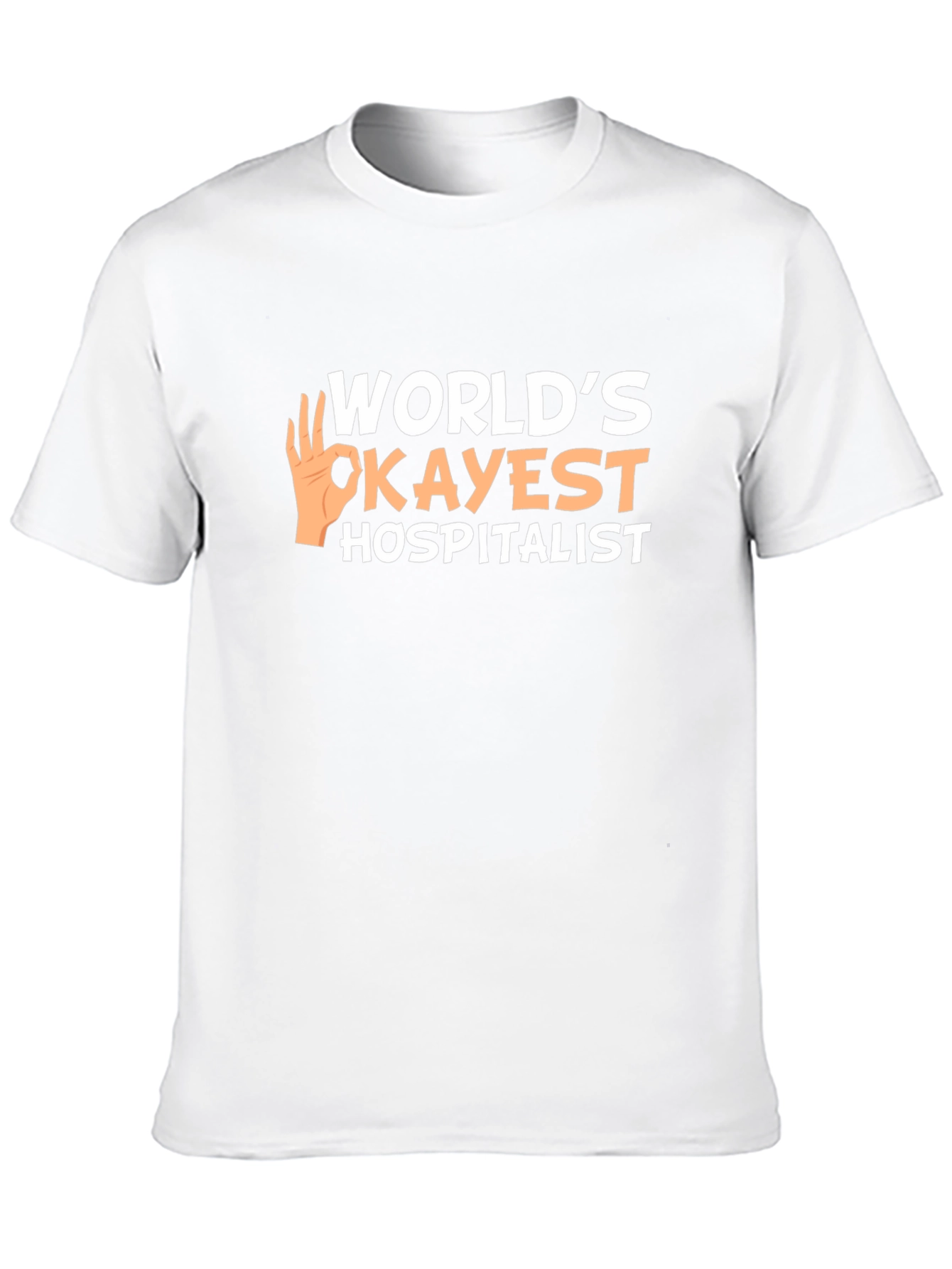 Black World's Okayest Hospitalist T-Shirt view 10
