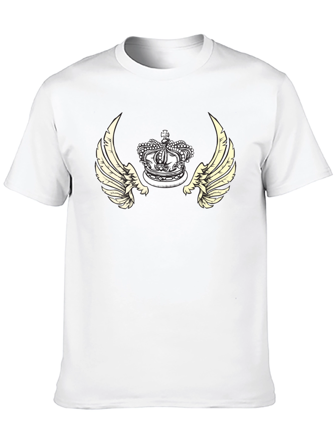 Black Winged Crown Graphic Tee - Black view 10