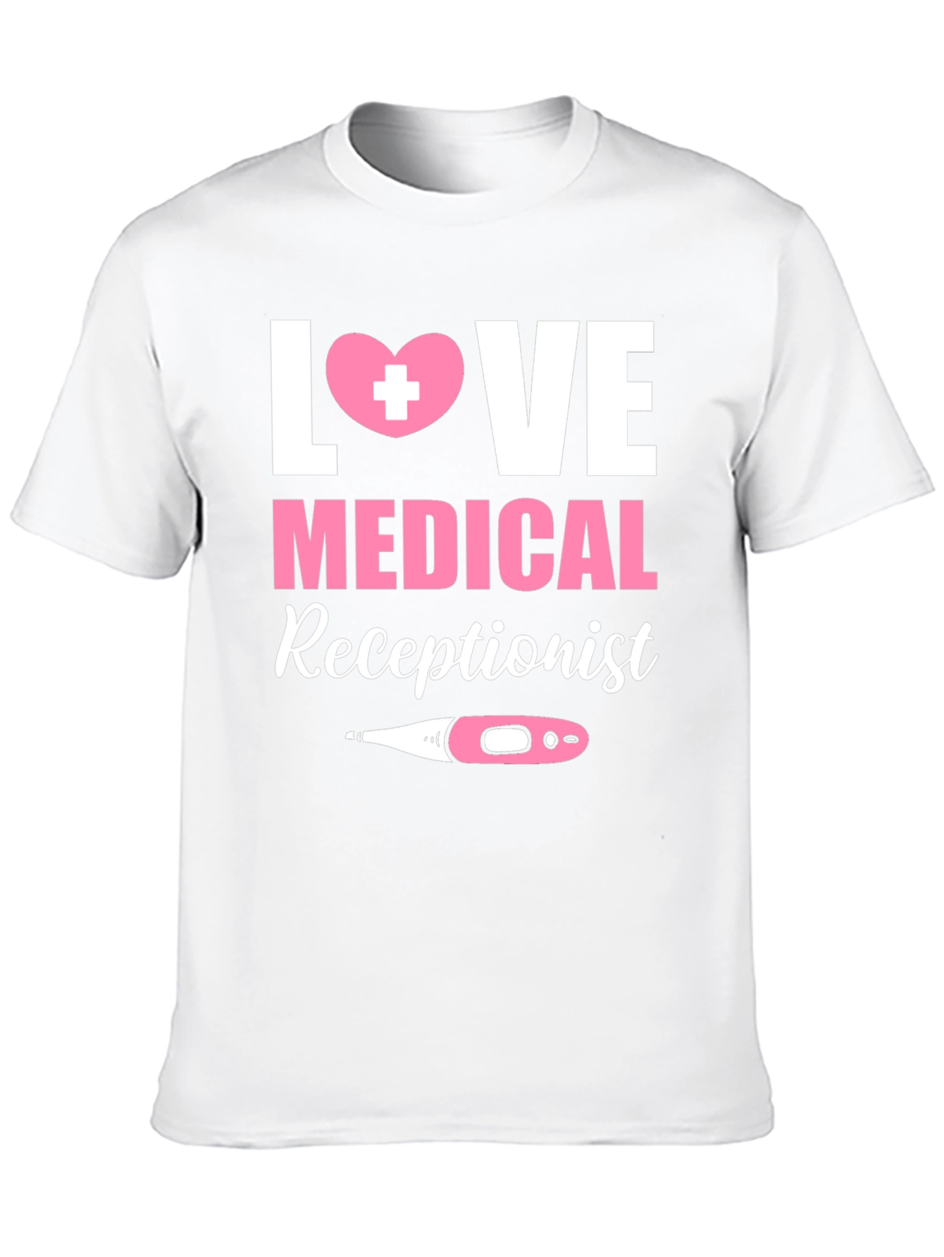 Black Love Medical Receptionist Graphic T-Shirt view 10