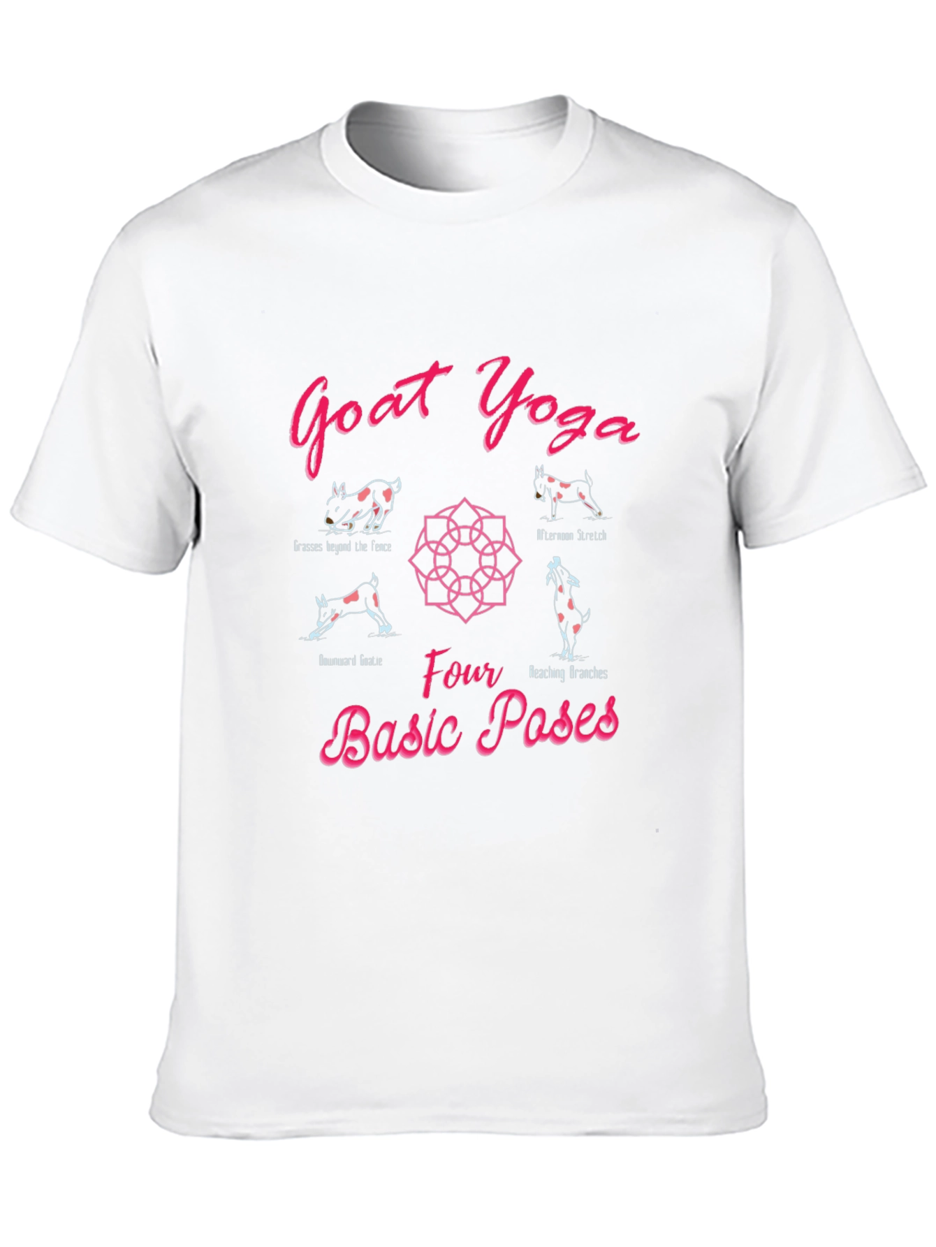 Black Goat Yoga Graphic T-Shirt view 10