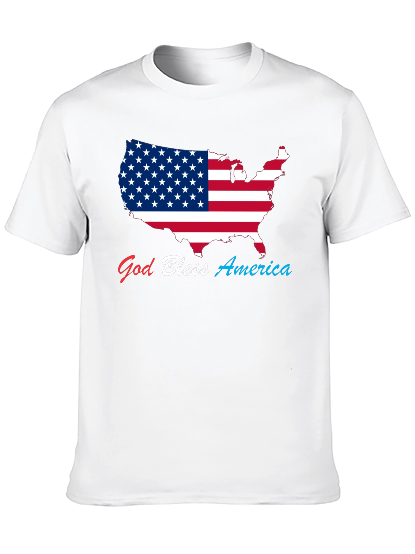 Black God Bless America USA Flag Patriotic T-Shirt view 10