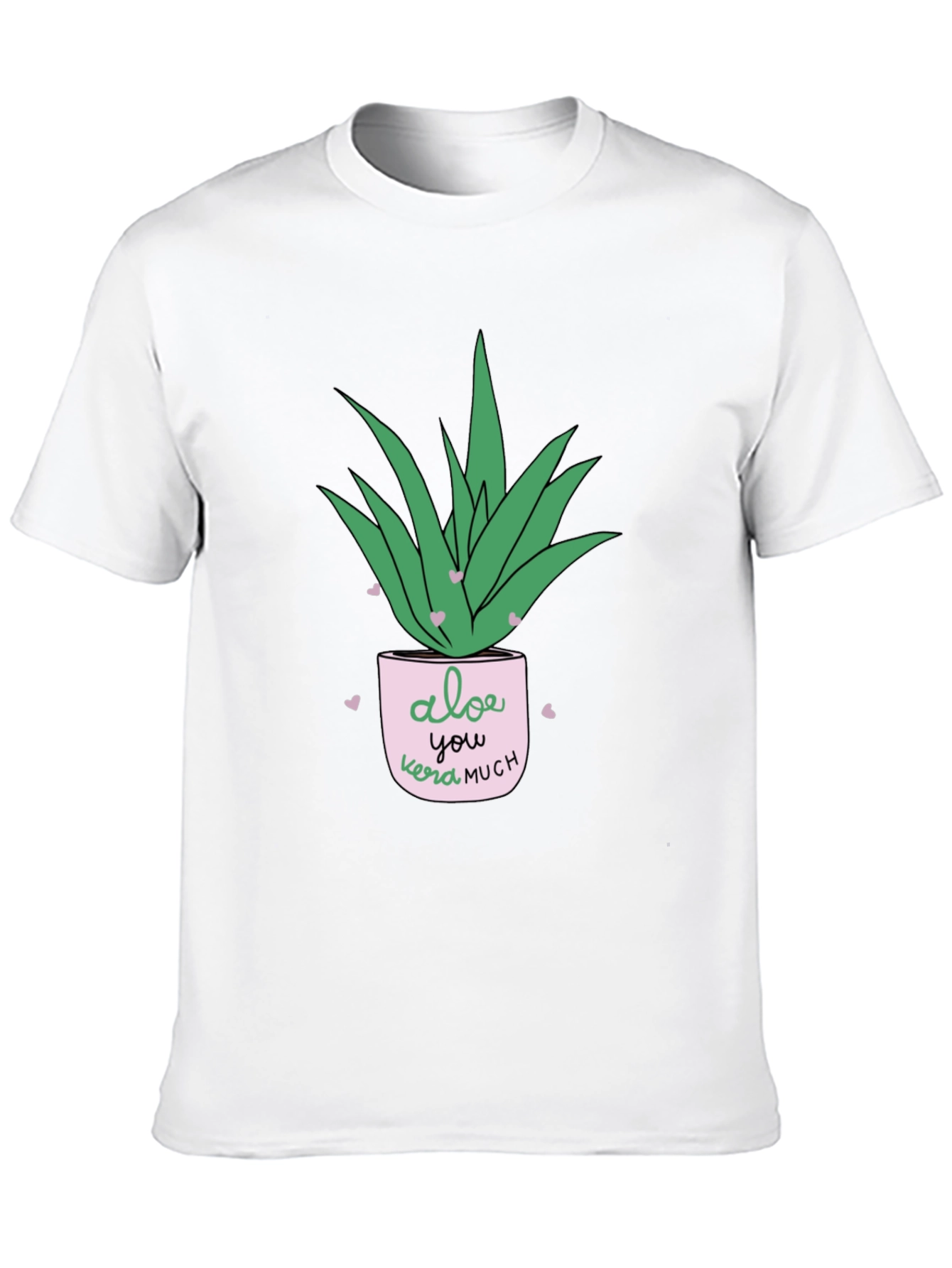 Black Aloe You Vera Much Black T-Shirt view 10
