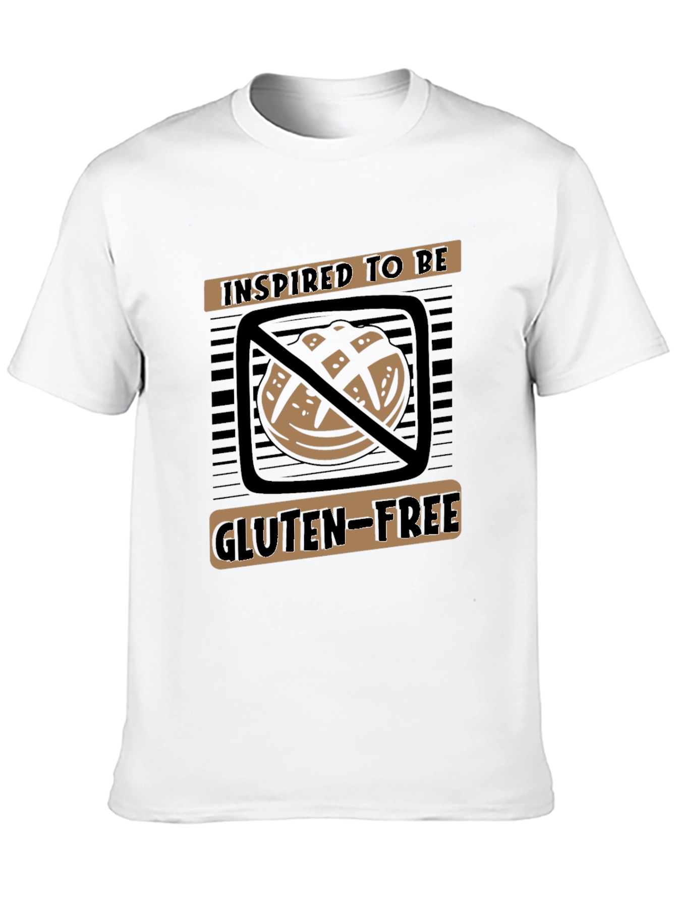 Black Inspired to Be Gluten-Free T-Shirt view 10