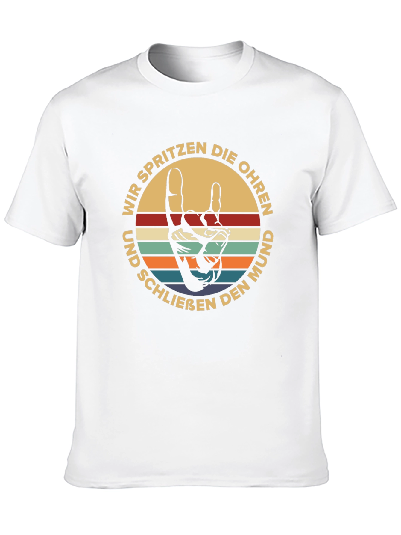 Black Retro German T-Shirt: Wir Spritzen Die Ohren view 10