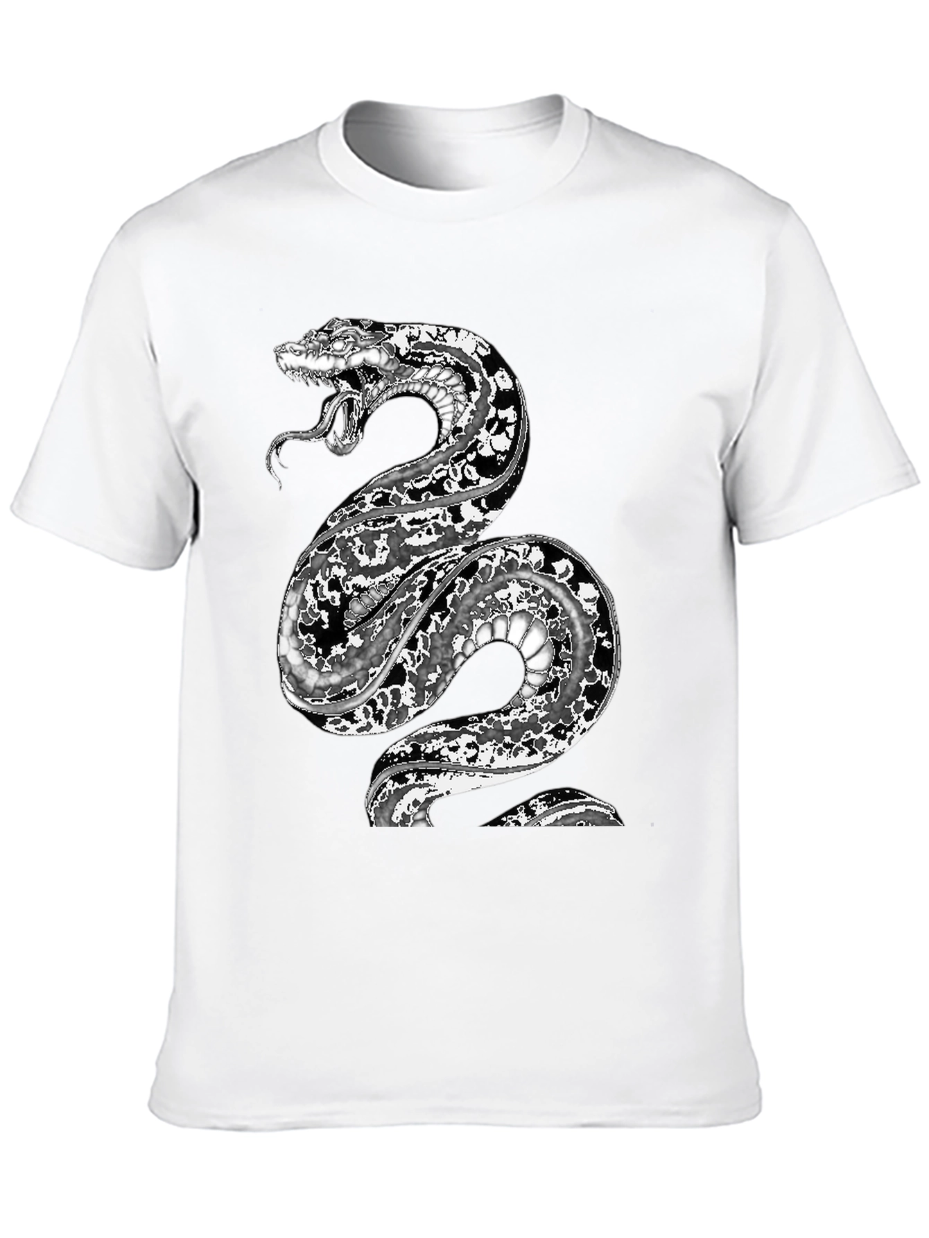 Black Snake Graphic Black T-Shirt view 10