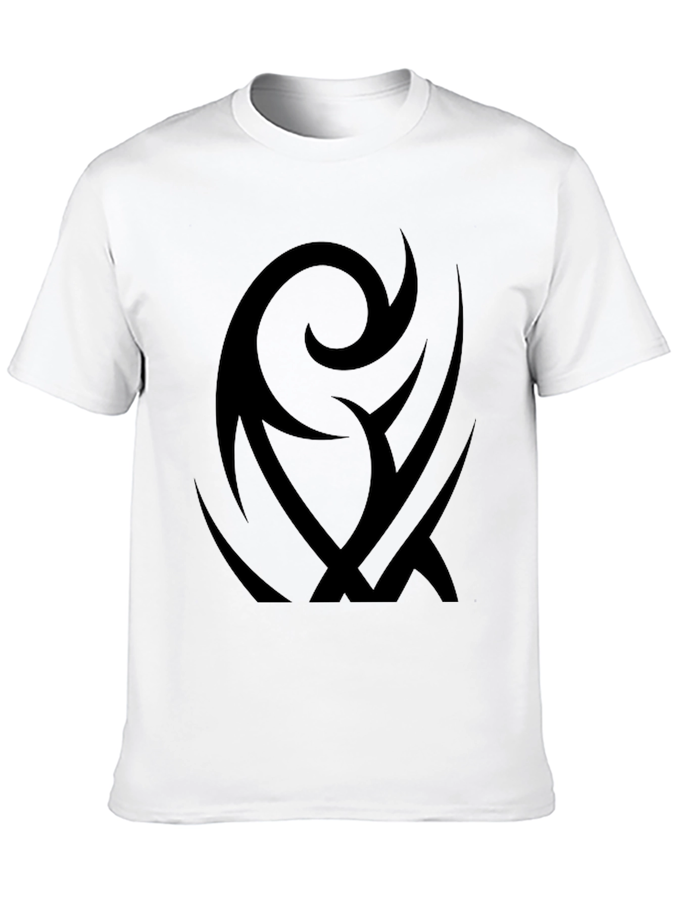 Black Tribal Graphic Black T-Shirt view 10