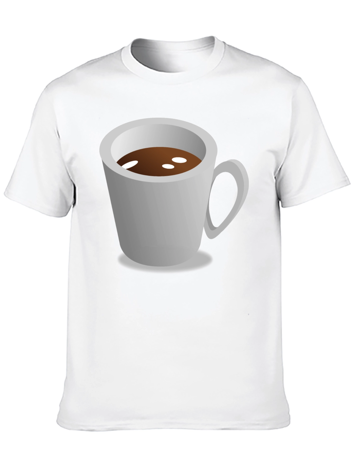 Black Coffee Cup Graphic Tee - Black Unisex Shirt view 10