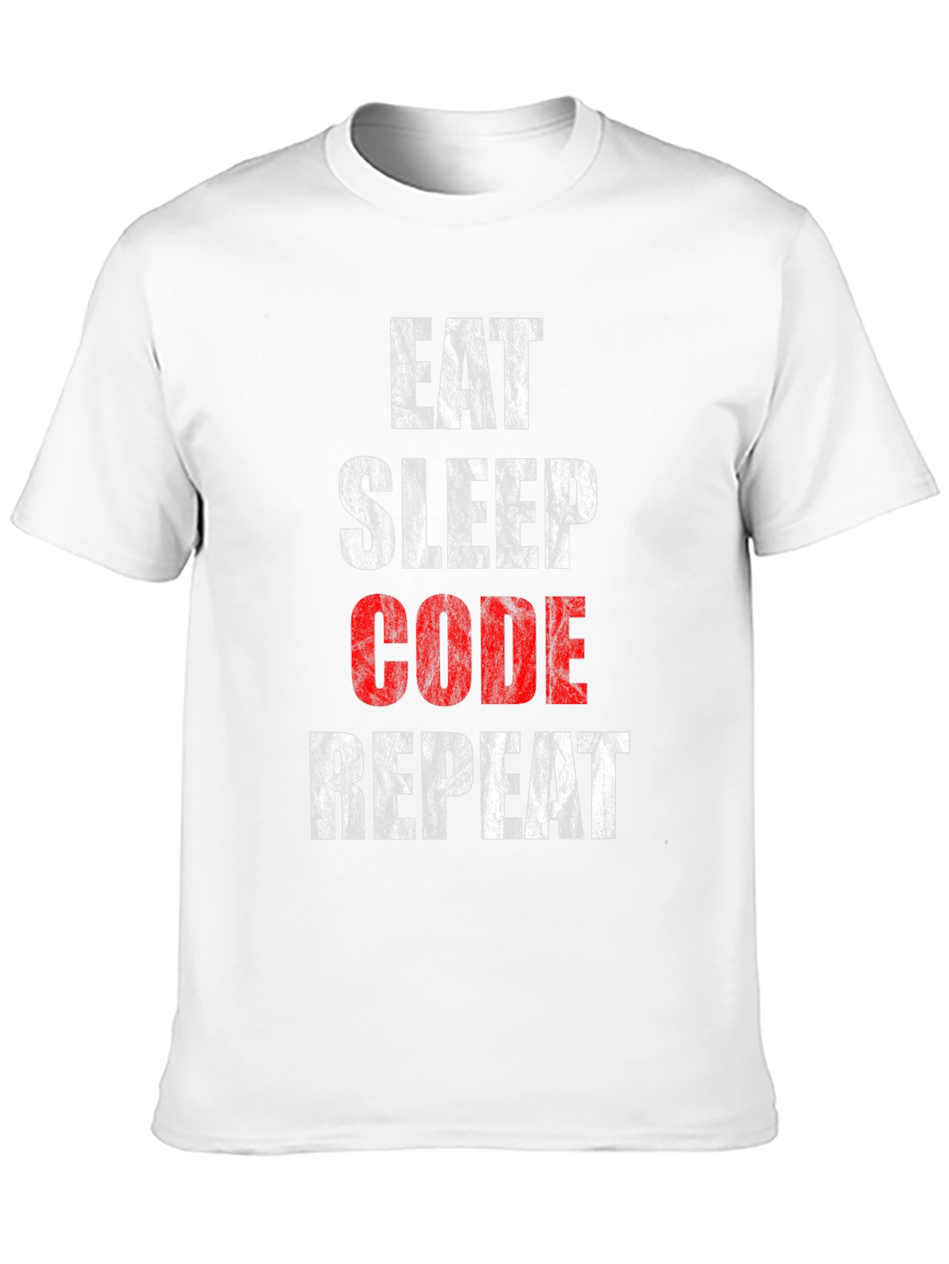 Black Eat Sleep Code Repeat Graphic Tee view 10