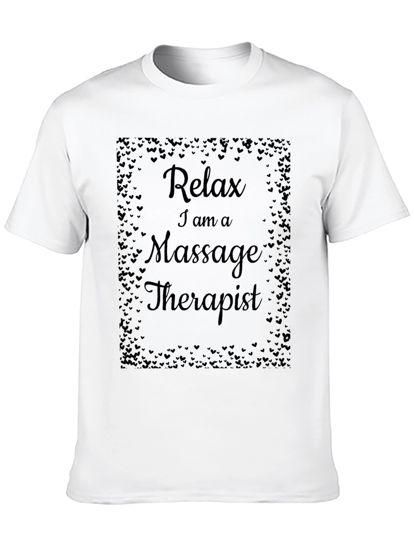 Black Relax I am a Massage Therapist T-Shirt view 10