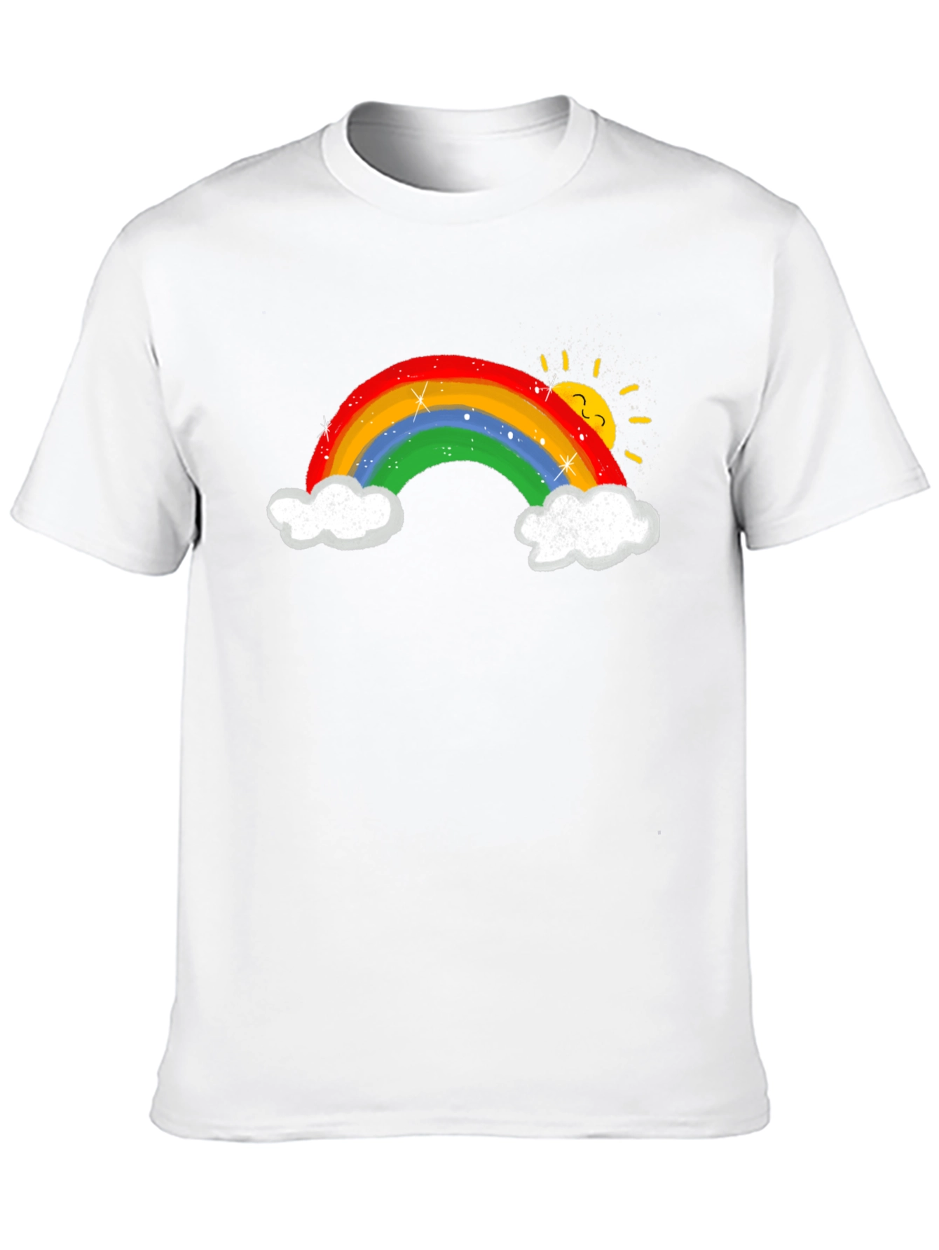 Black Rainbow Graphic T-Shirt - Unisex Cotton Tee view 10