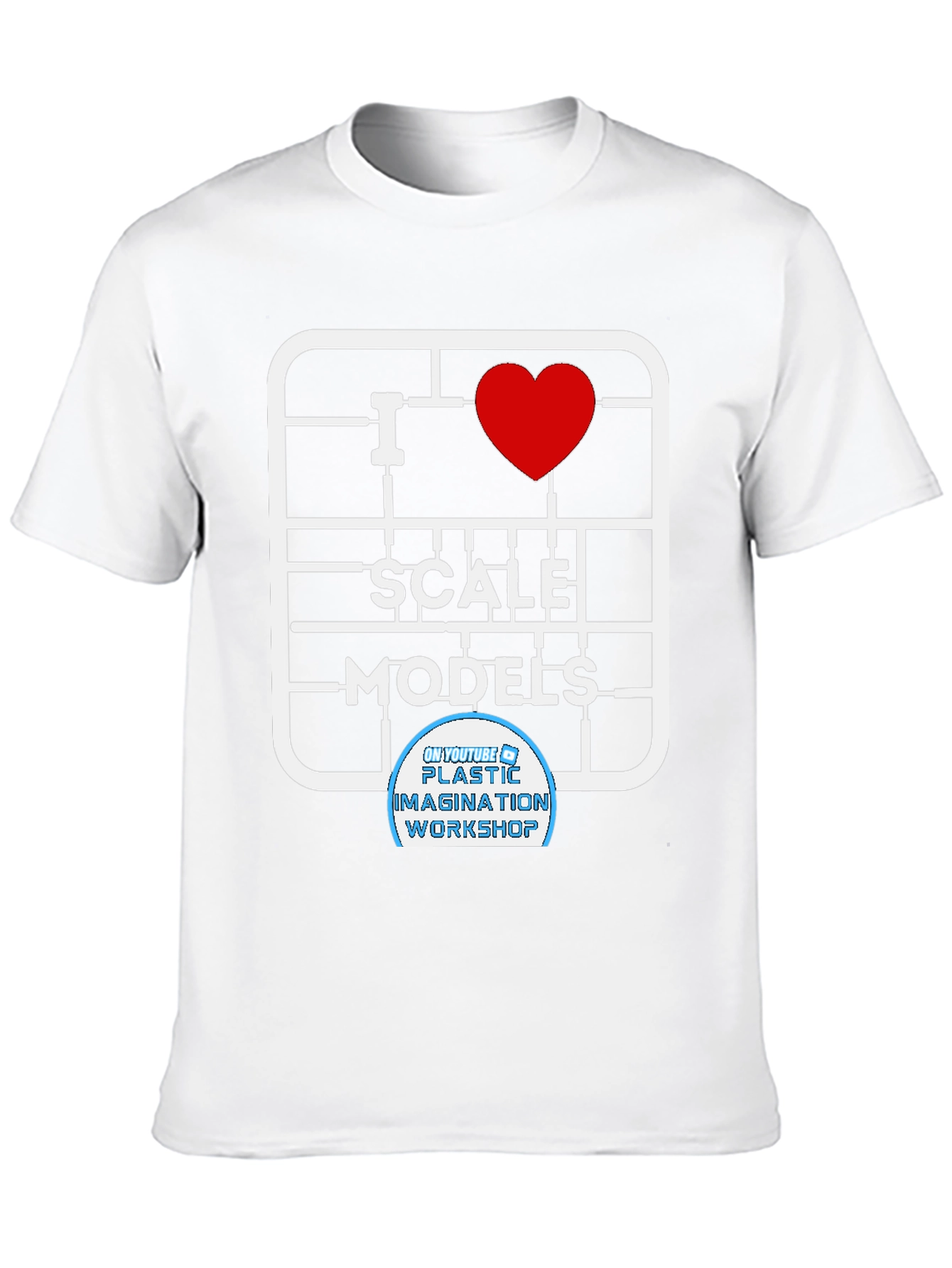 Black I Heart Scale Models Black T-Shirt view 10