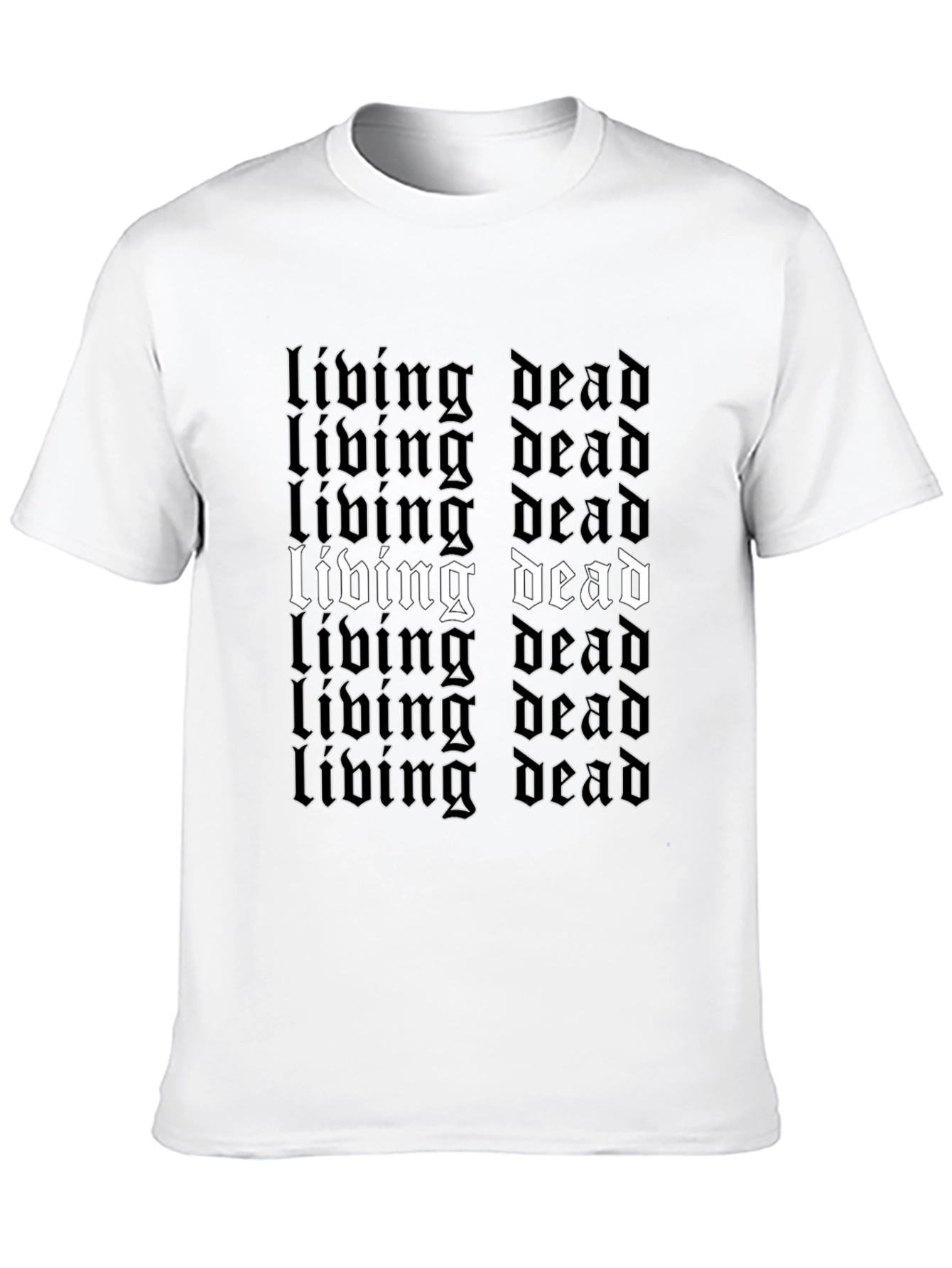 Black Living Dead Graphic Tee - Black Gothic Style view 10