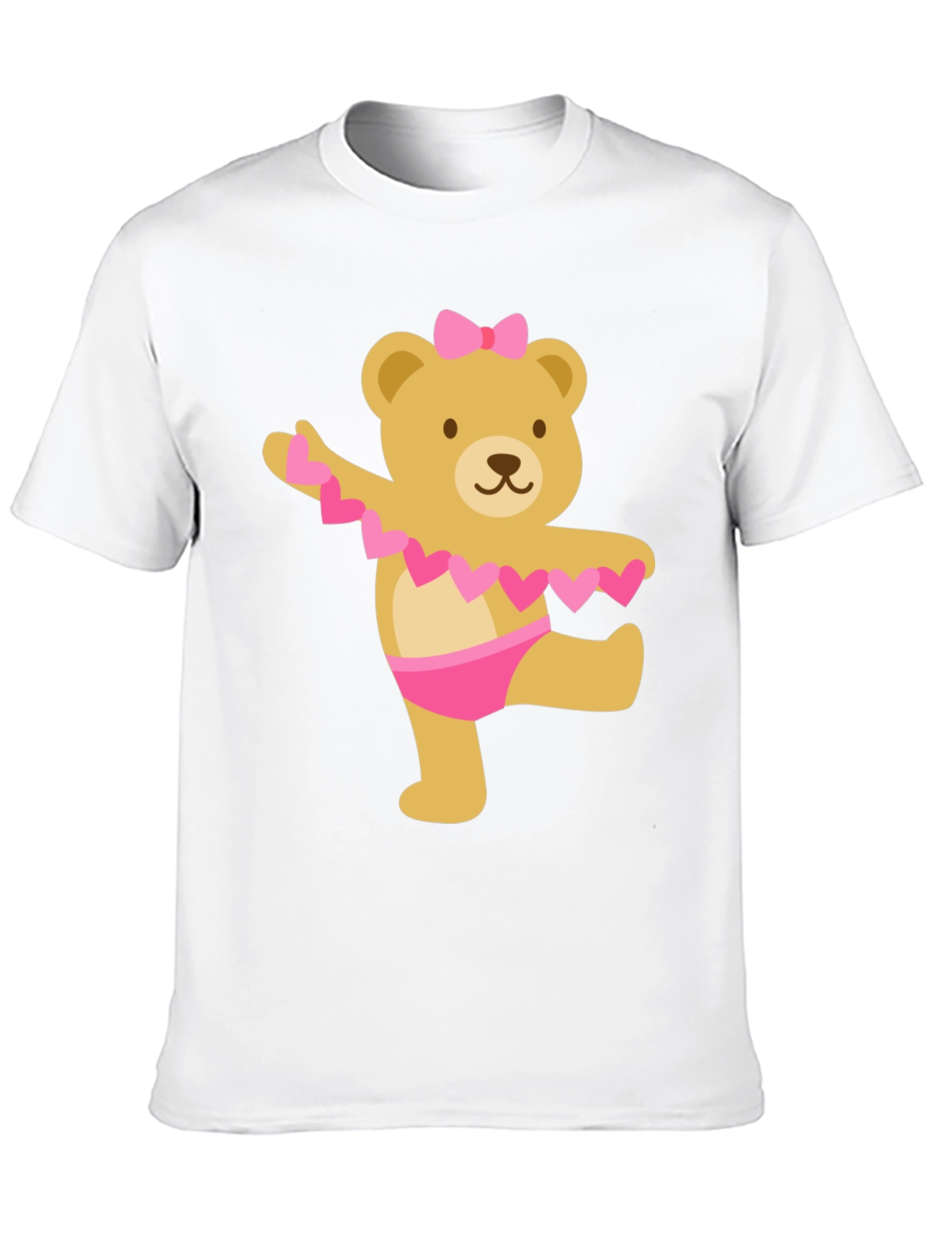 Black Cute Bear Ballet Dancer Black T-Shirt view 10