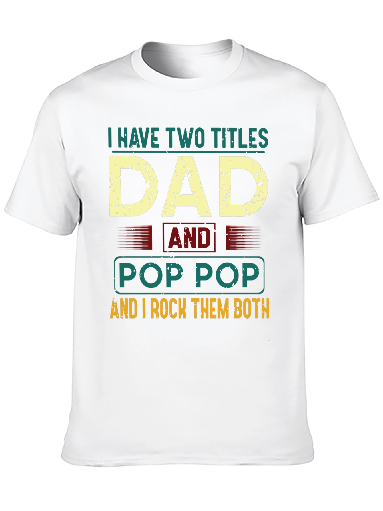 Black Dad and Pop Pop T-Shirt view 10