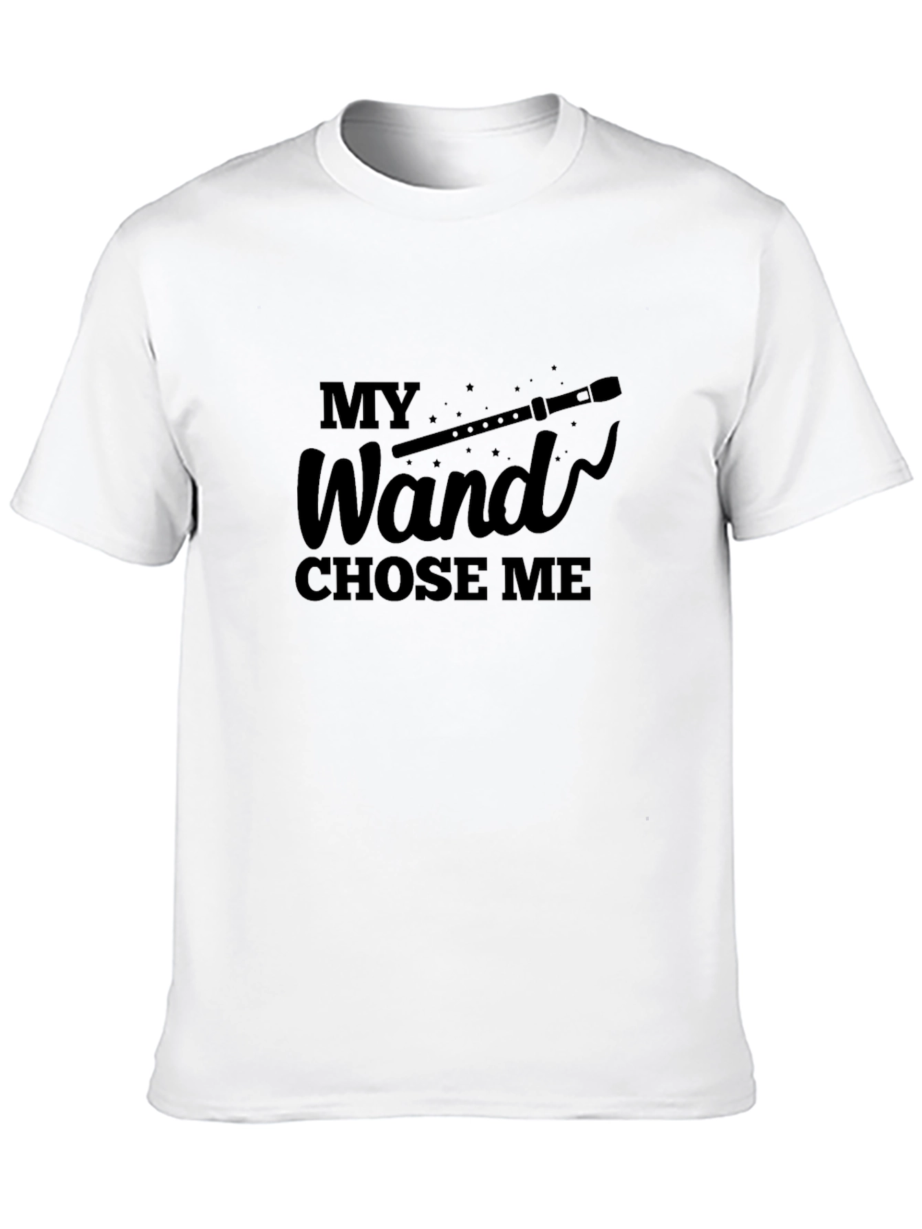 Black My Wand Chose Me Black T-Shirt view 10