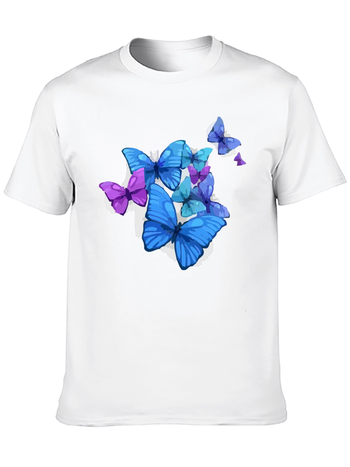 Black Butterfly Graphic Black T-Shirt - Men's Fashion view 10