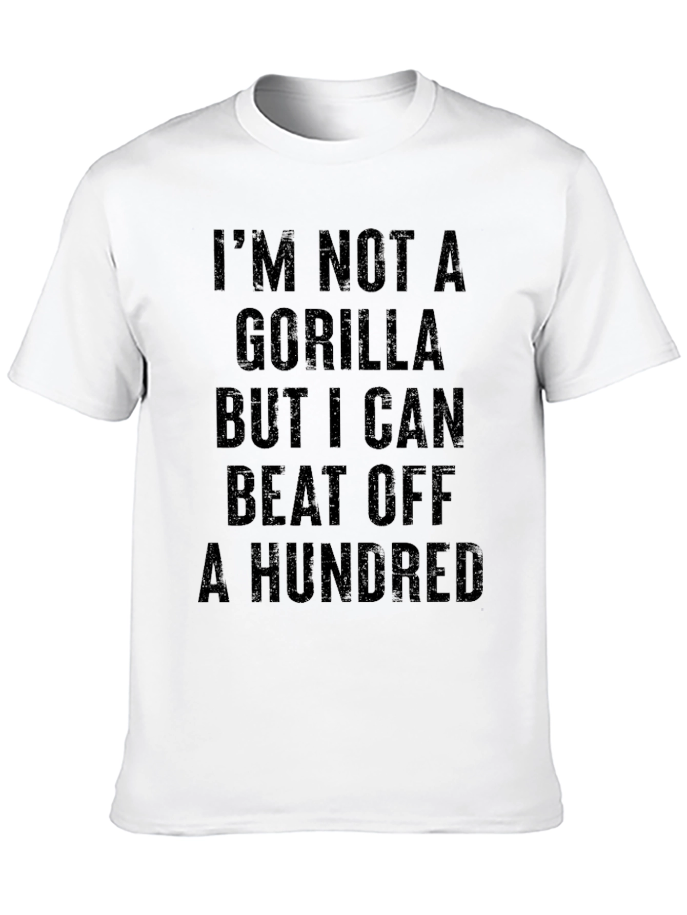 Black I'm Not a Gorilla Funny Graphic Tee view 10