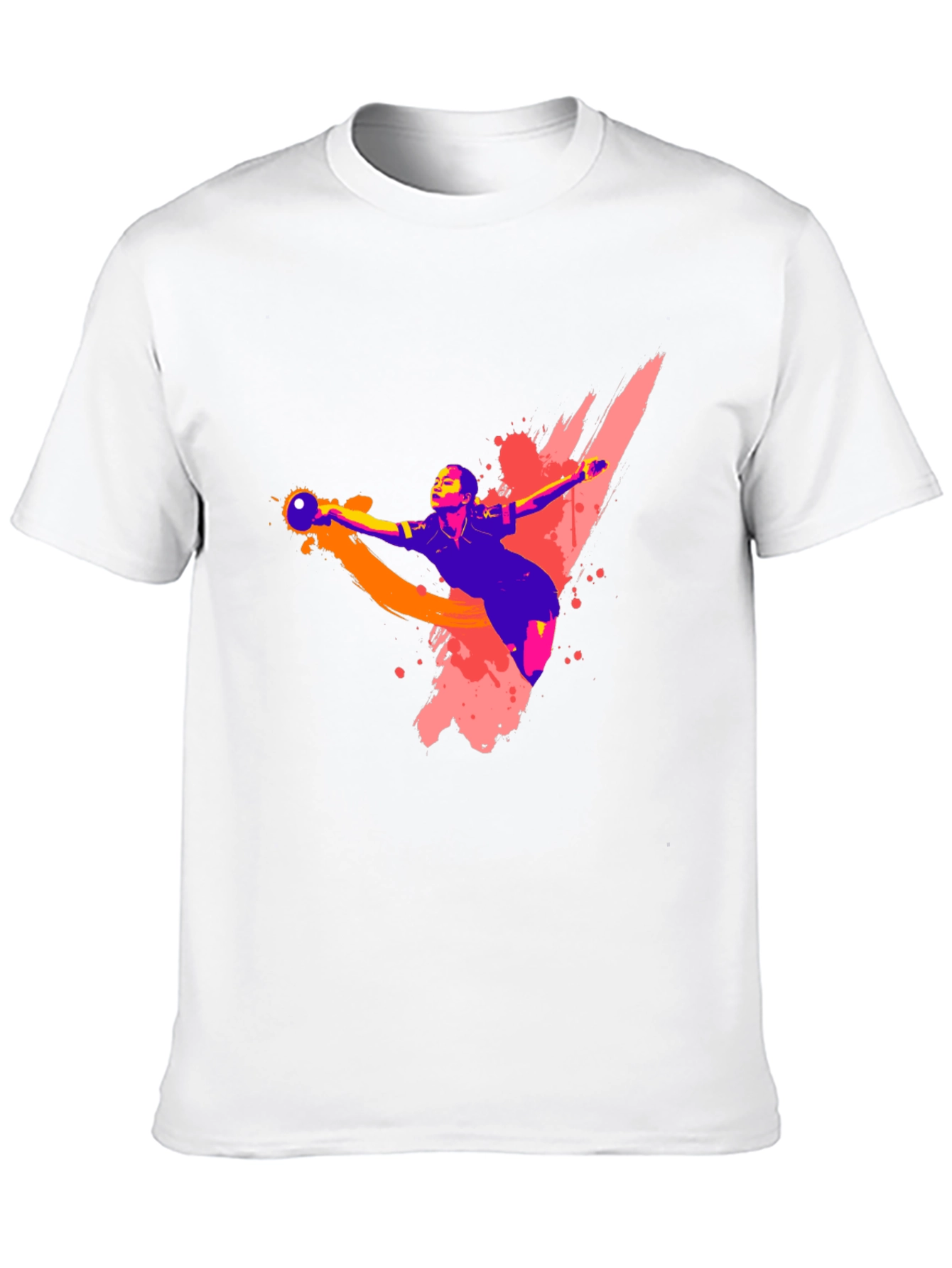 Black Handball Player Graphic T-Shirt - Black view 10