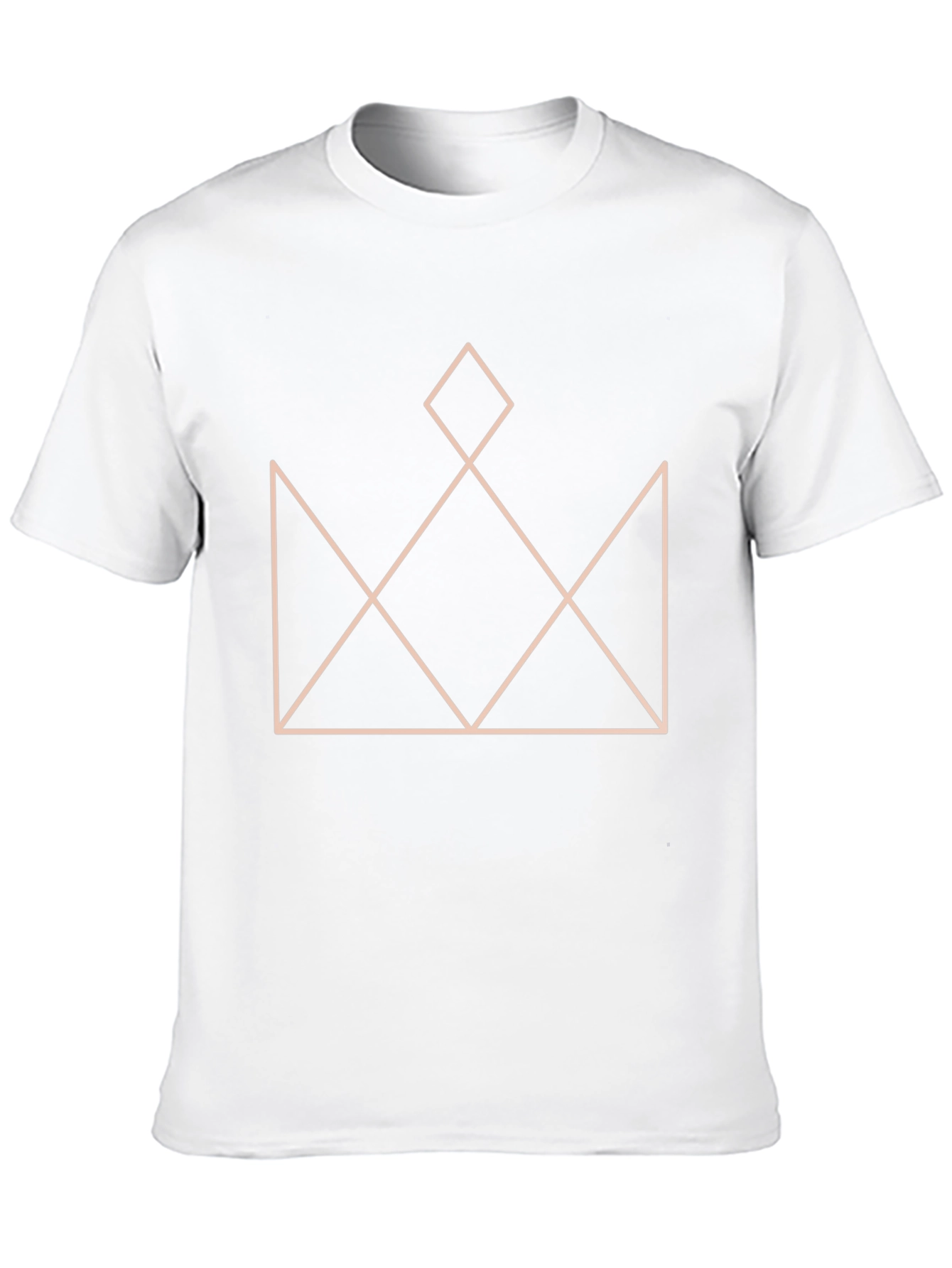 Black Geometric Crown Graphic T-Shirt - Stylish Black Tee view 10