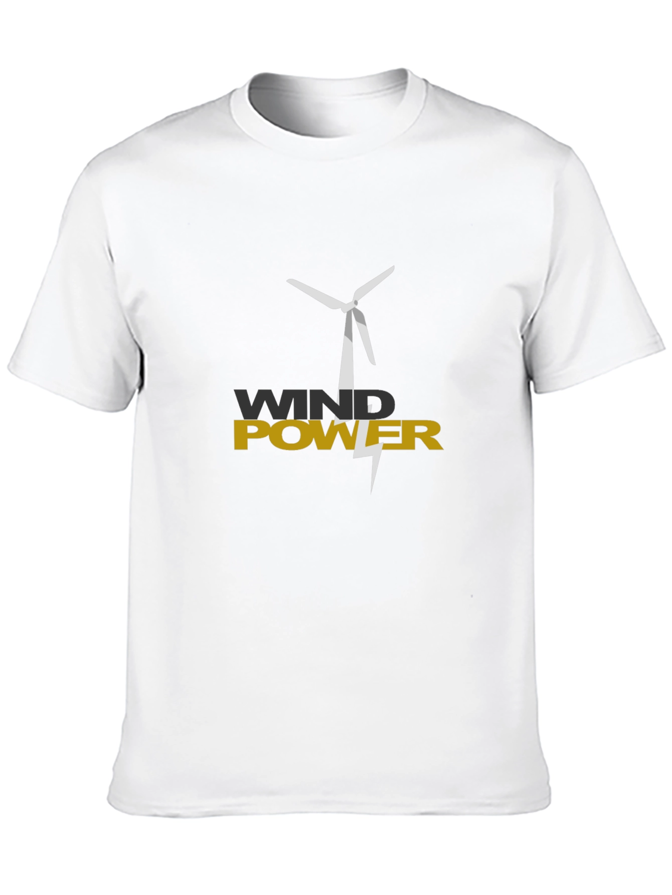 Black Wind Power Graphic Tee - Eco-Friendly Design view 10