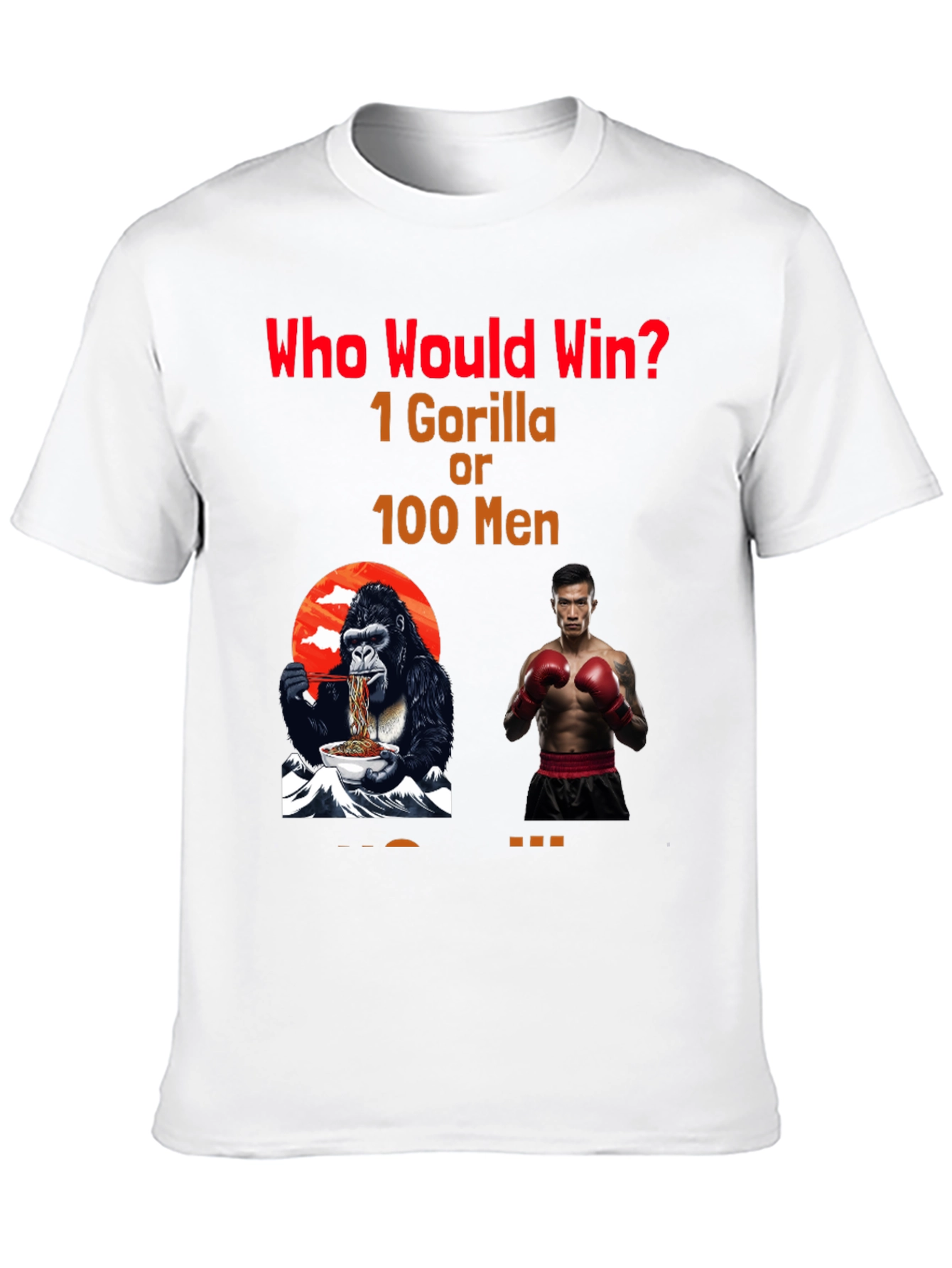 Black Gorilla vs Men Graphic T-Shirt view 10