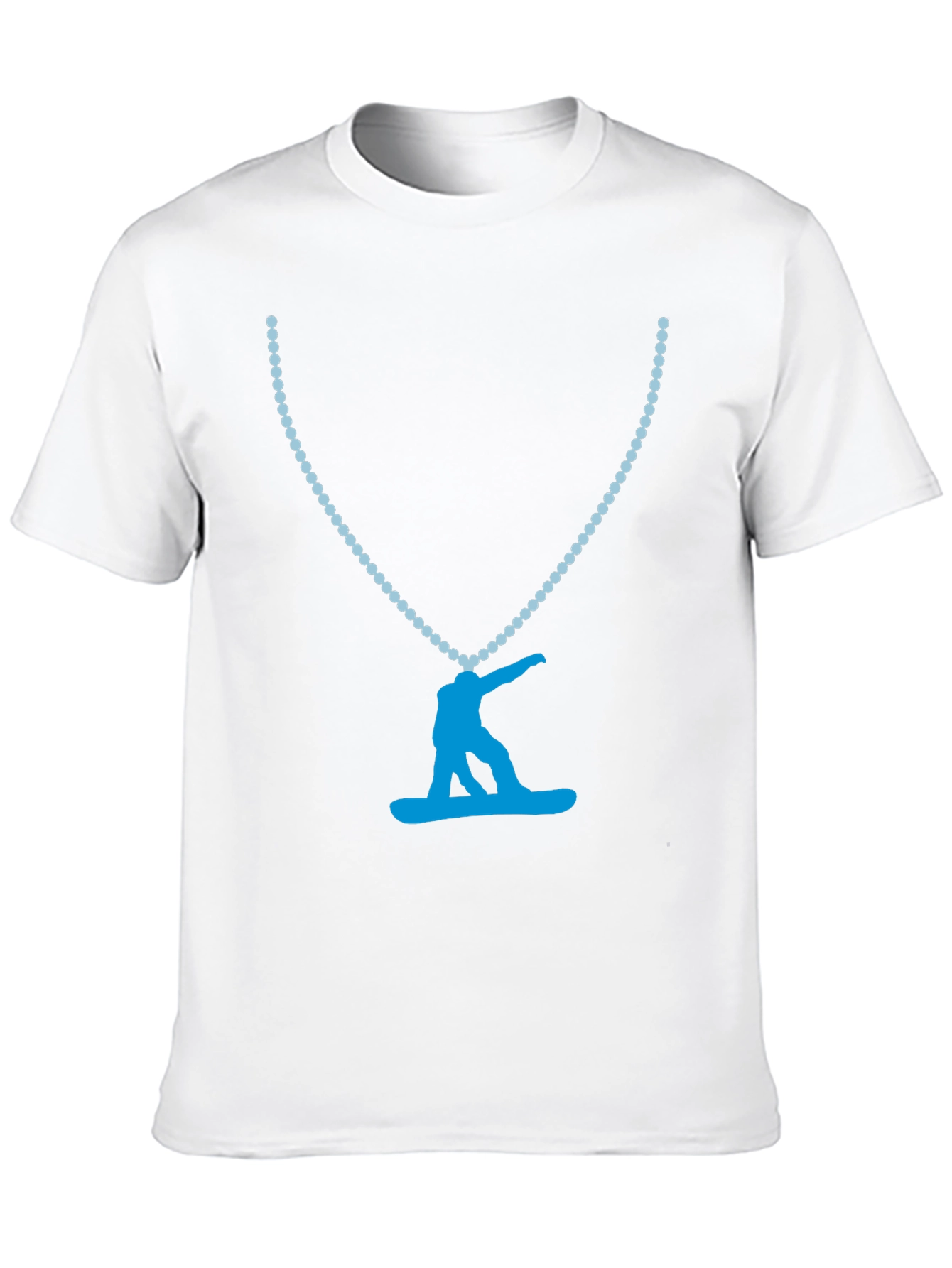 Black Snowboarder Pendant Tee - Cool Graphic Print view 10