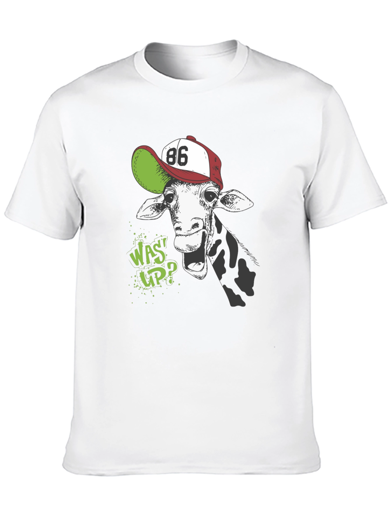 Black Giraffe "Wassup" Graphic T-Shirt view 10