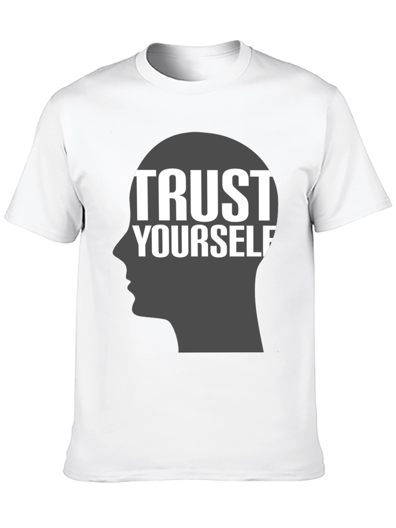Black Trust Yourself Graphic T-Shirt - Motivational Tee view 10