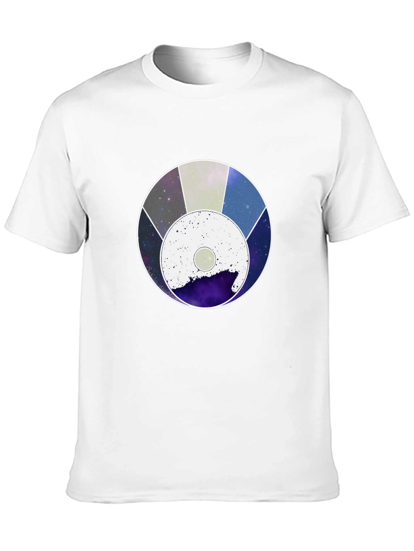 Black Space Circle Black Graphic Tee view 10