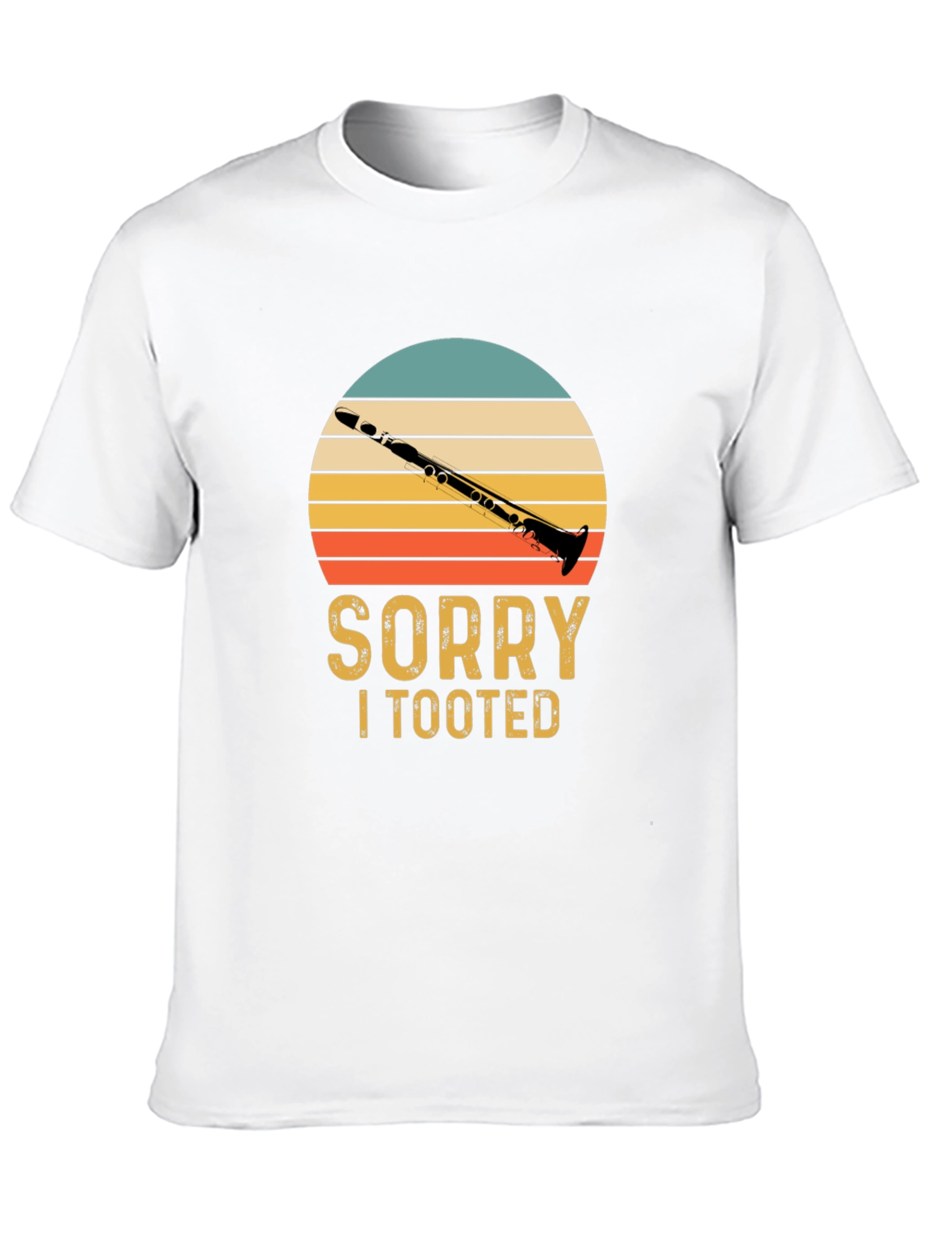 Black Sorry I Tooted Clarinet T-Shirt view 10