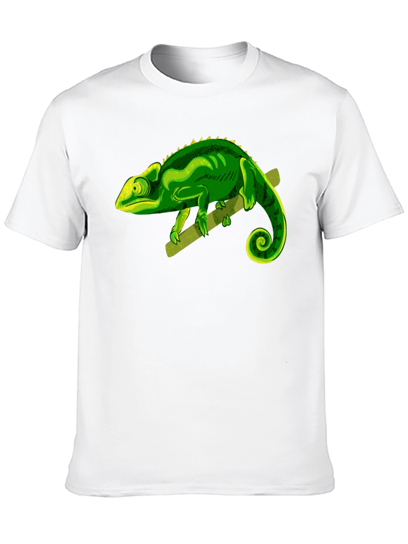Black Chameleon Graphic Print T-Shirt view 10