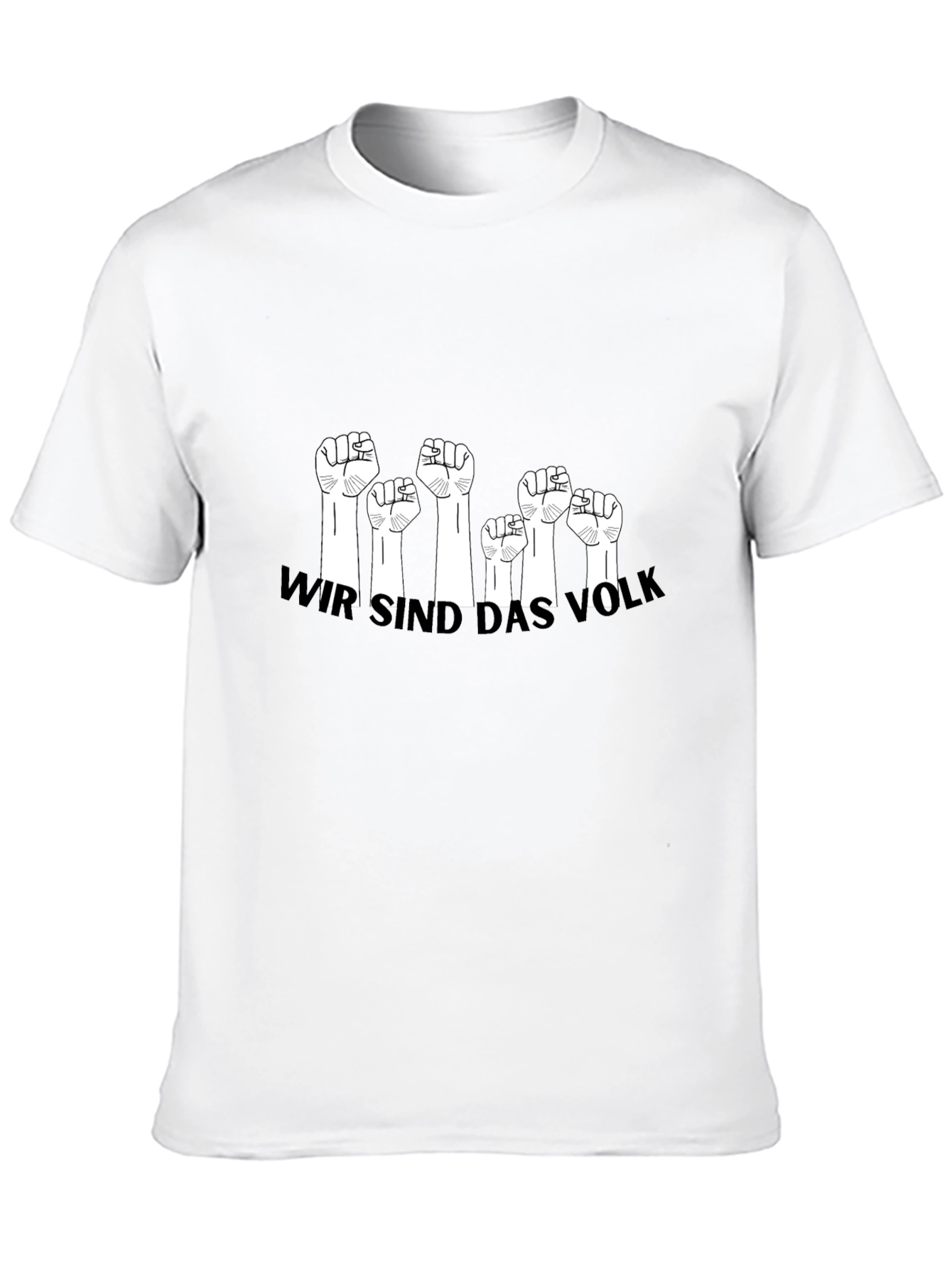 Black Wir Sind Das Volk Fist Graphic T-Shirt view 10