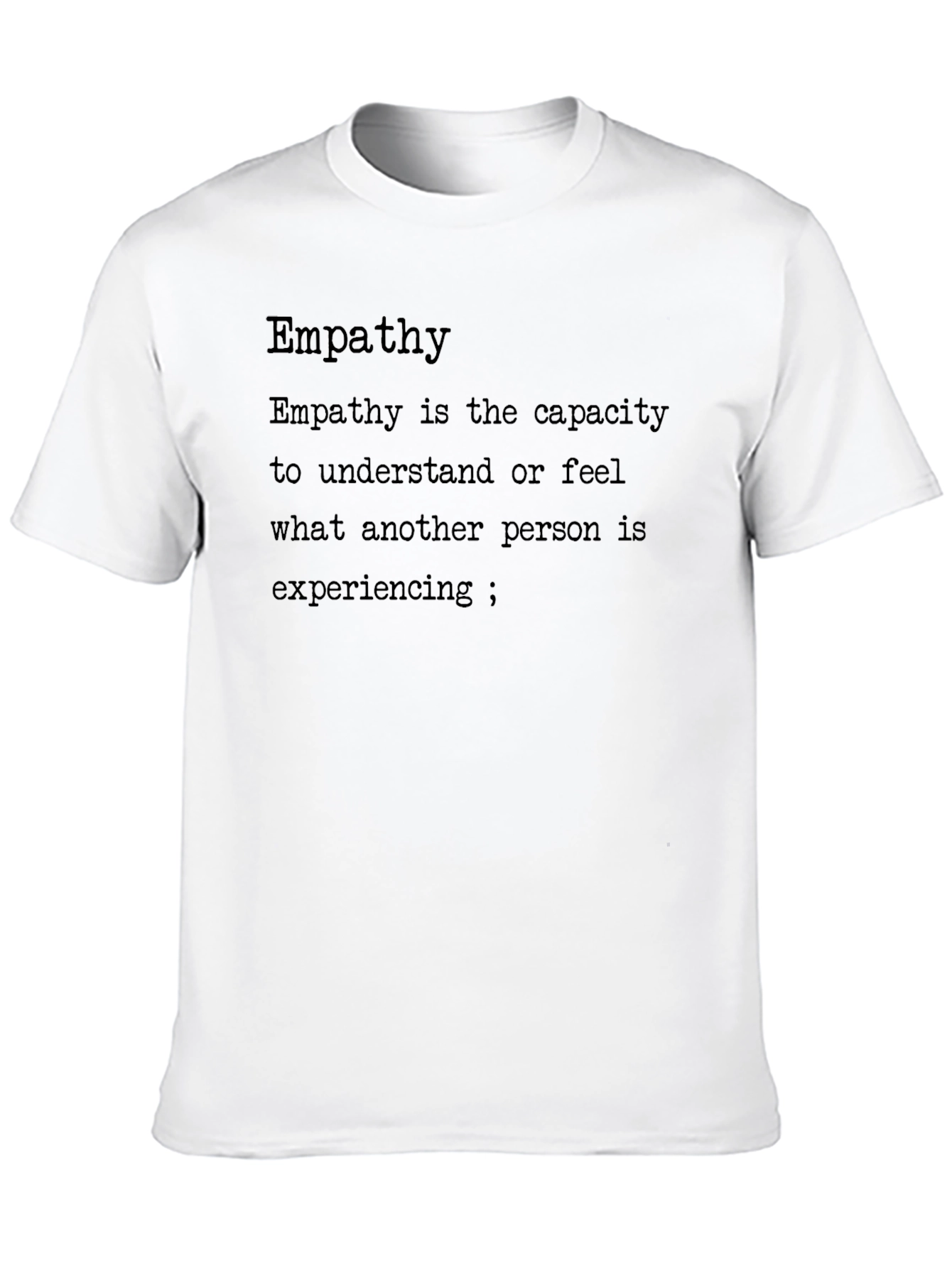 Black Empathy Definition Black T-Shirt view 10