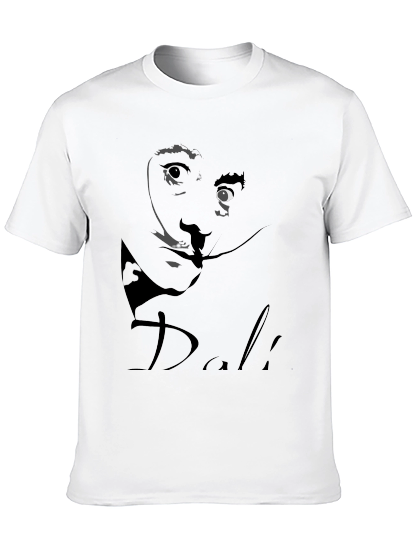 Black Salvador Dali Graphic Print Black T-Shirt view 10