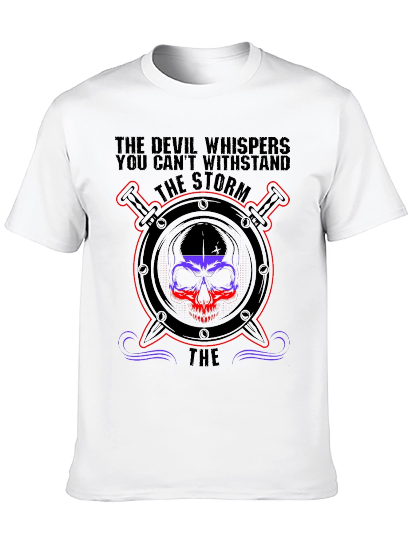 Black The Storm Skull Graphic T-Shirt view 10