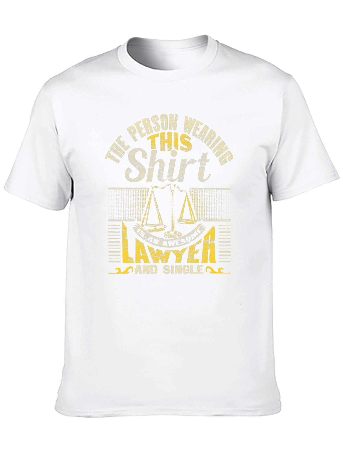 Lawyer & Single T-Shirt - Black Cotton Blend - 10