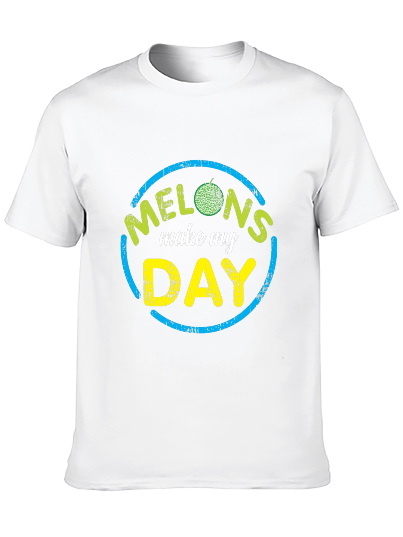 Black Melons Make My Day Graphic Tee - Novelty T-Shirt view 10