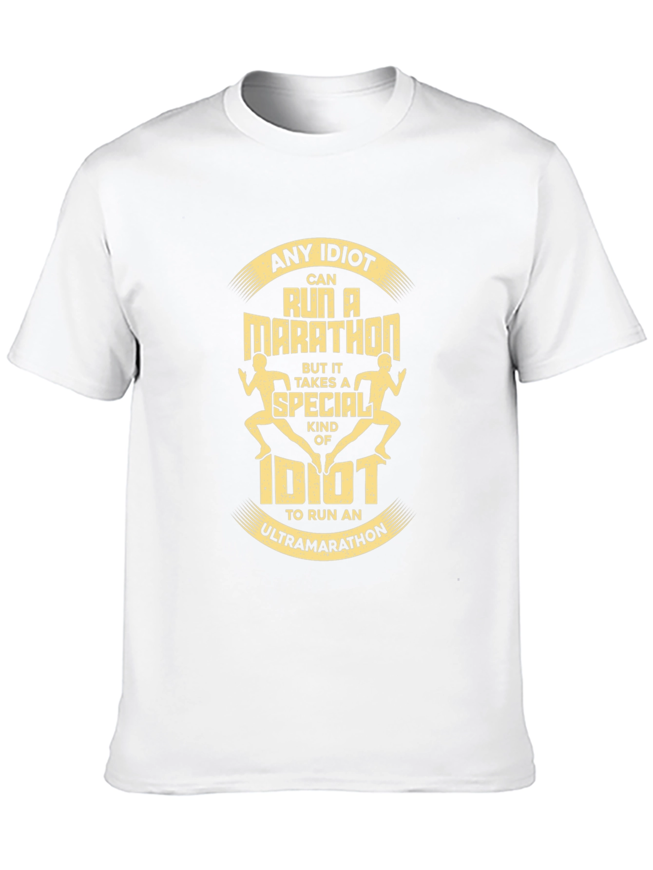 Black Ultra Marathon Idiot T-Shirt - Running Tee view 10