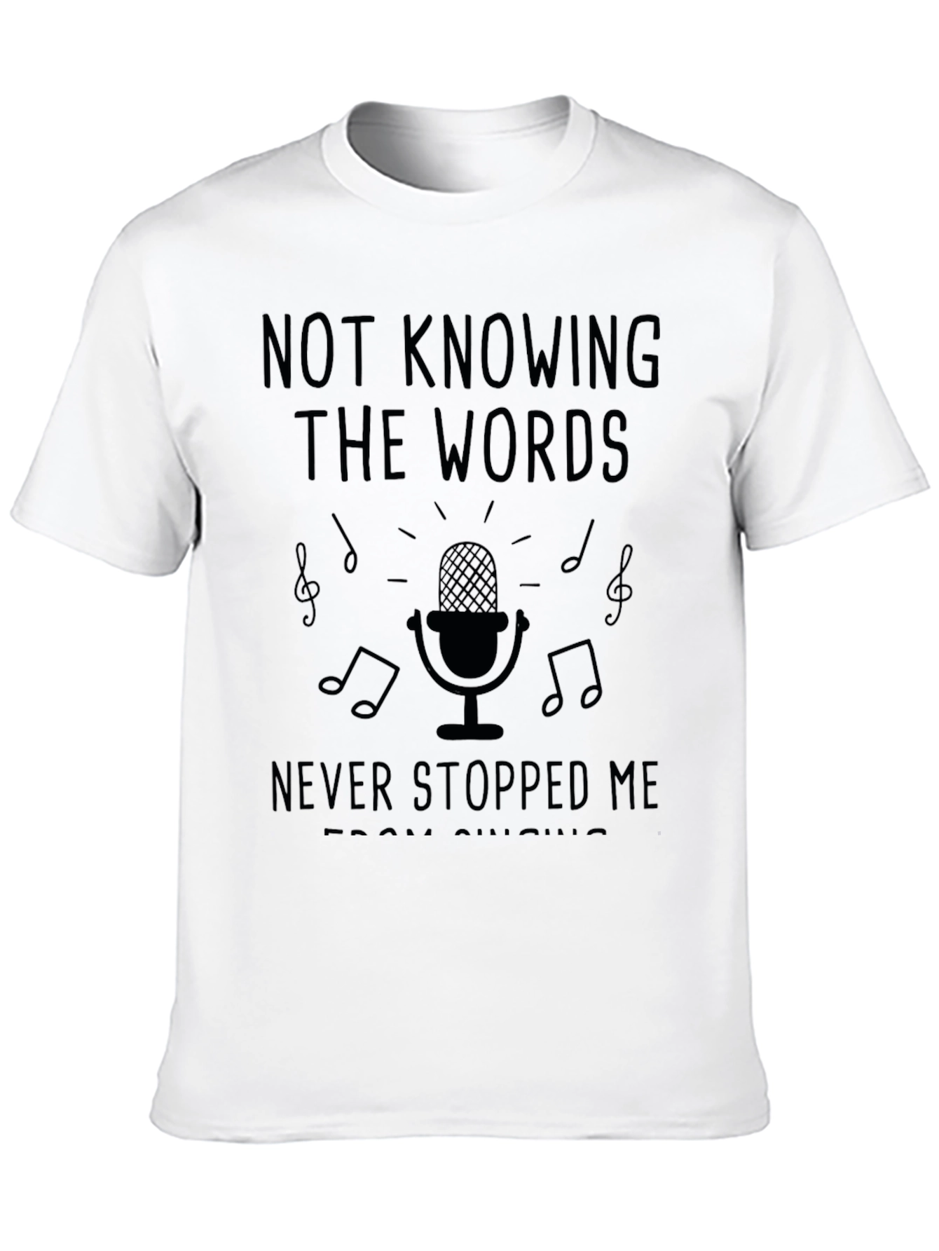 Black Karaoke King T-Shirt - Not Knowing the Words! view 10