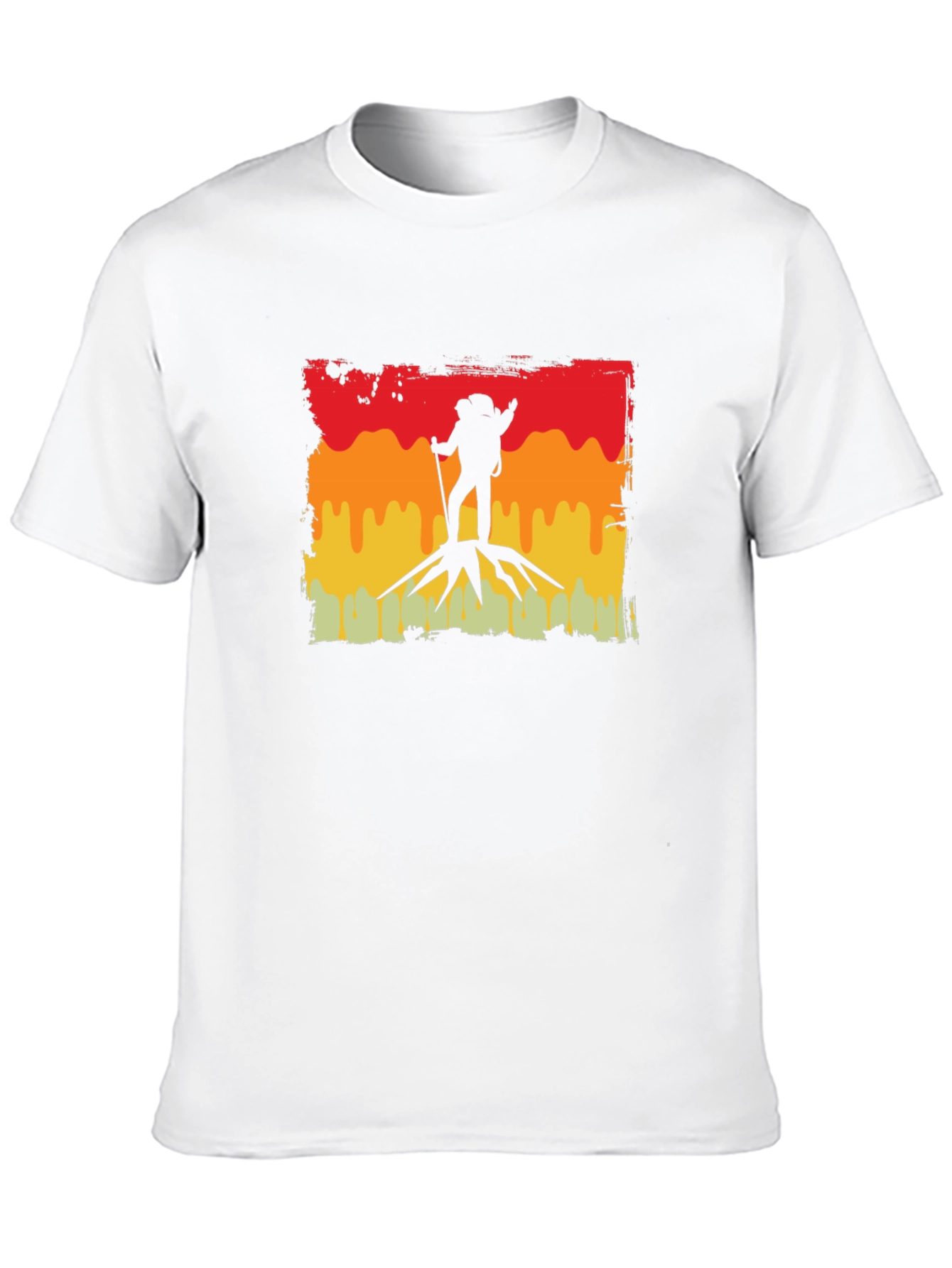 Black Hiking Silhouette Graphic Tee - Adventure Awaits view 10