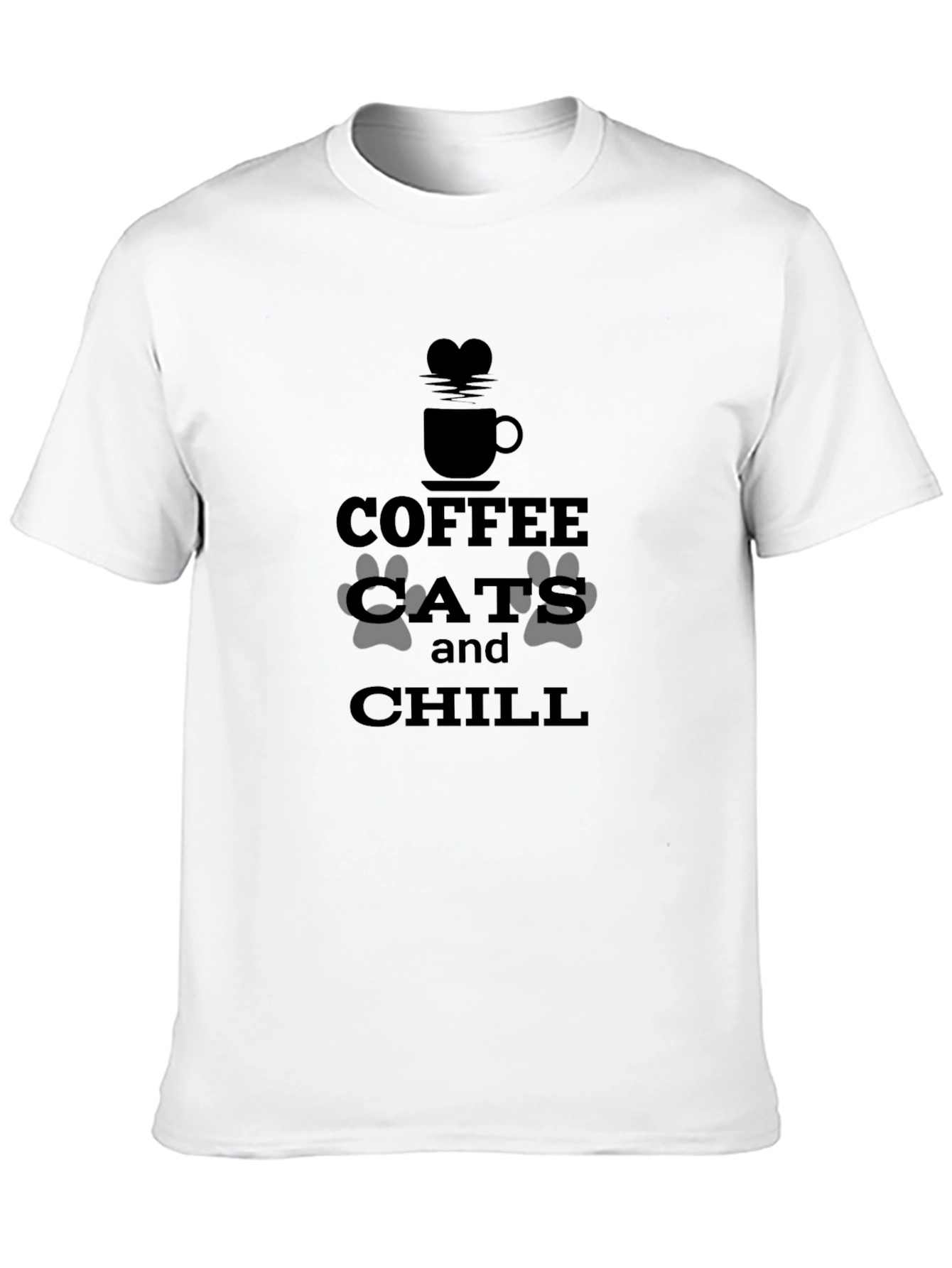 Black Coffee Cats & Chill Graphic Tee - Relaxed Fit view 10