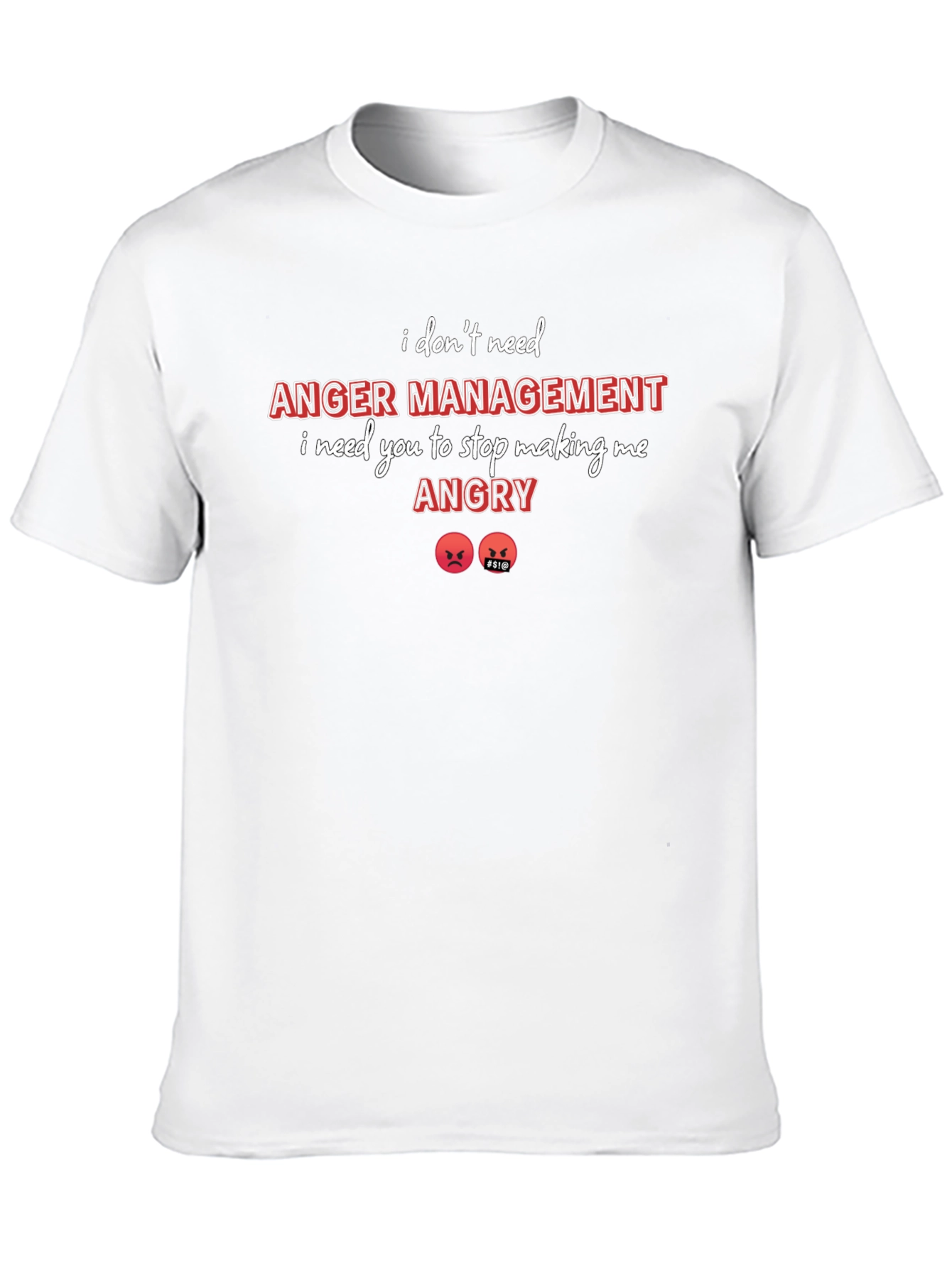 Black I Don't Need Anger Management T-Shirt view 10