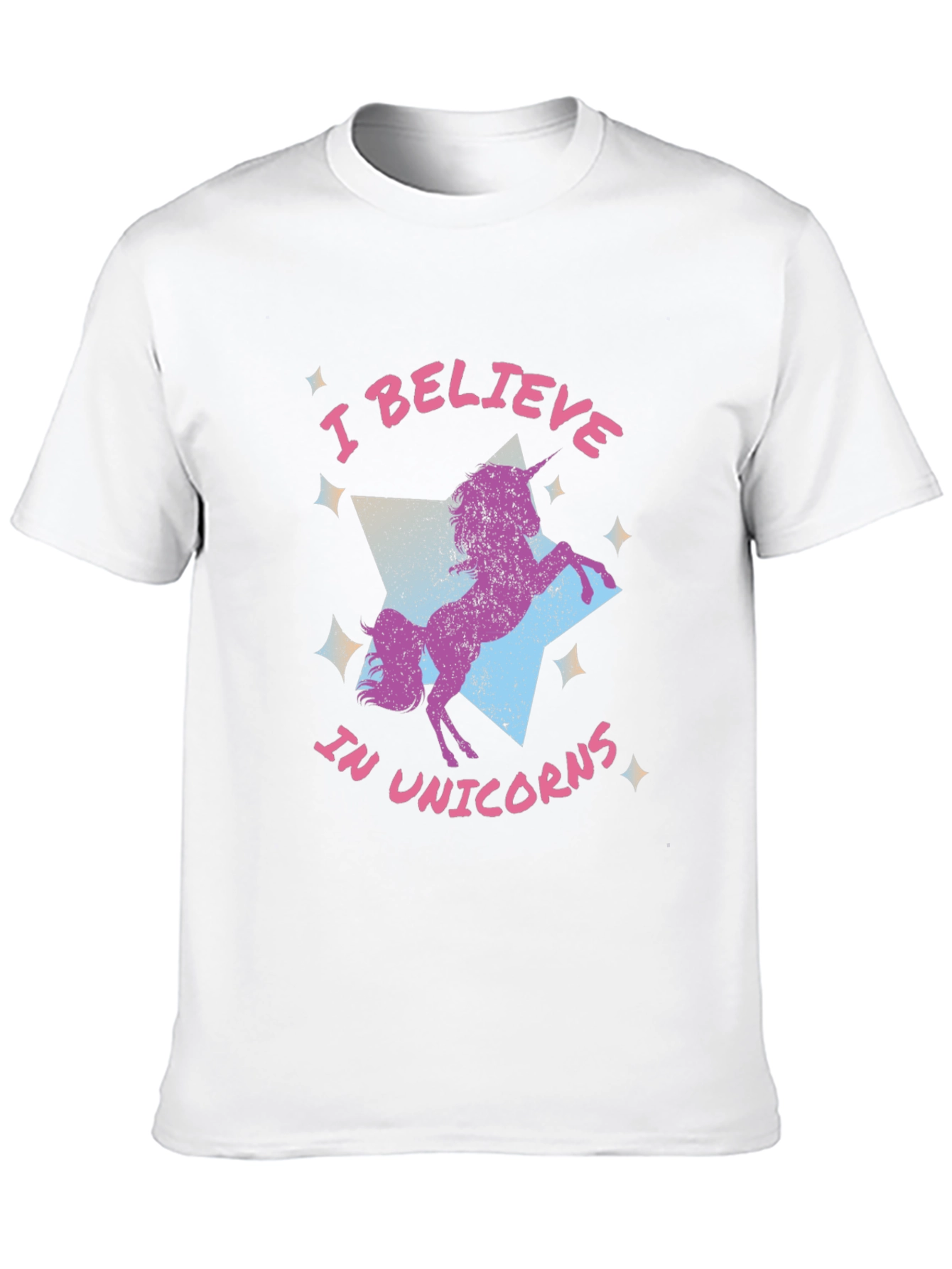 Black I Believe In Unicorns Graphic Tee view 10