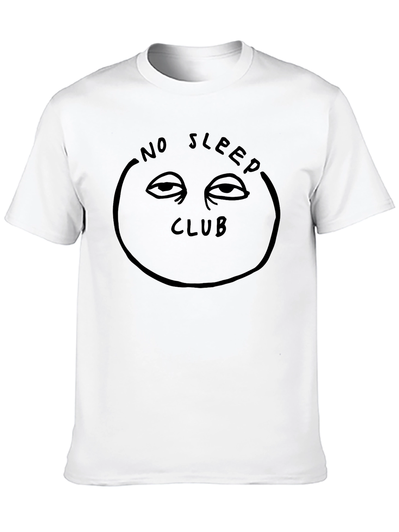 Black No Sleep Club Graphic Tee - Black Unisex Shirt view 10