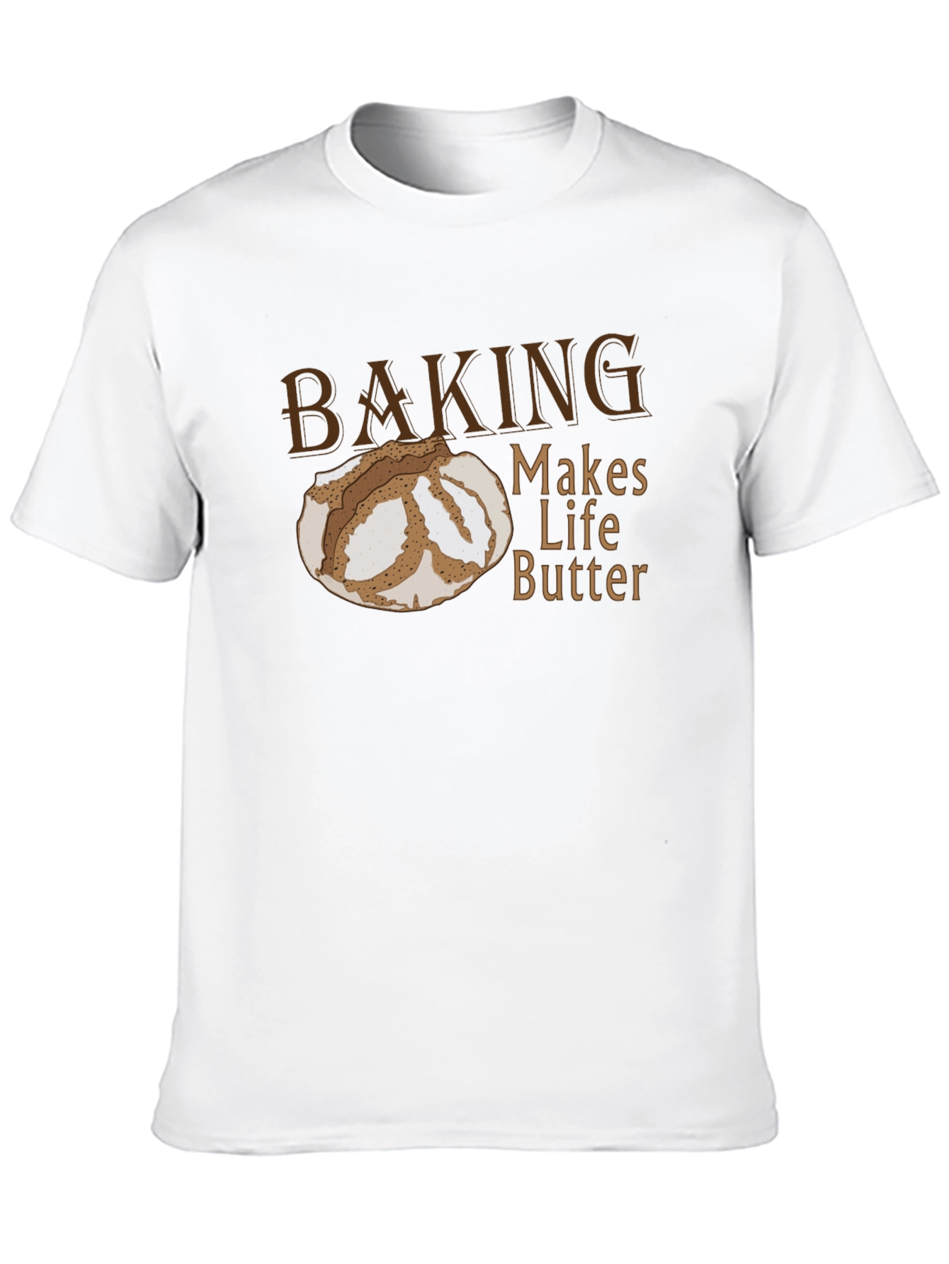 Black Baking Makes Life Butter Funny T-Shirt view 10