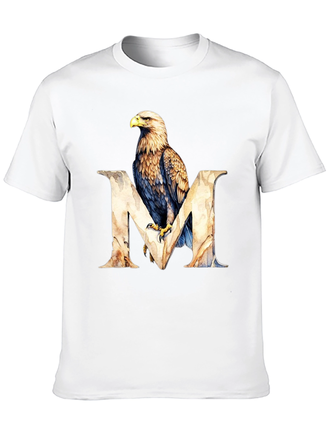 Black Eagle M Letter Graphic T-Shirt view 10